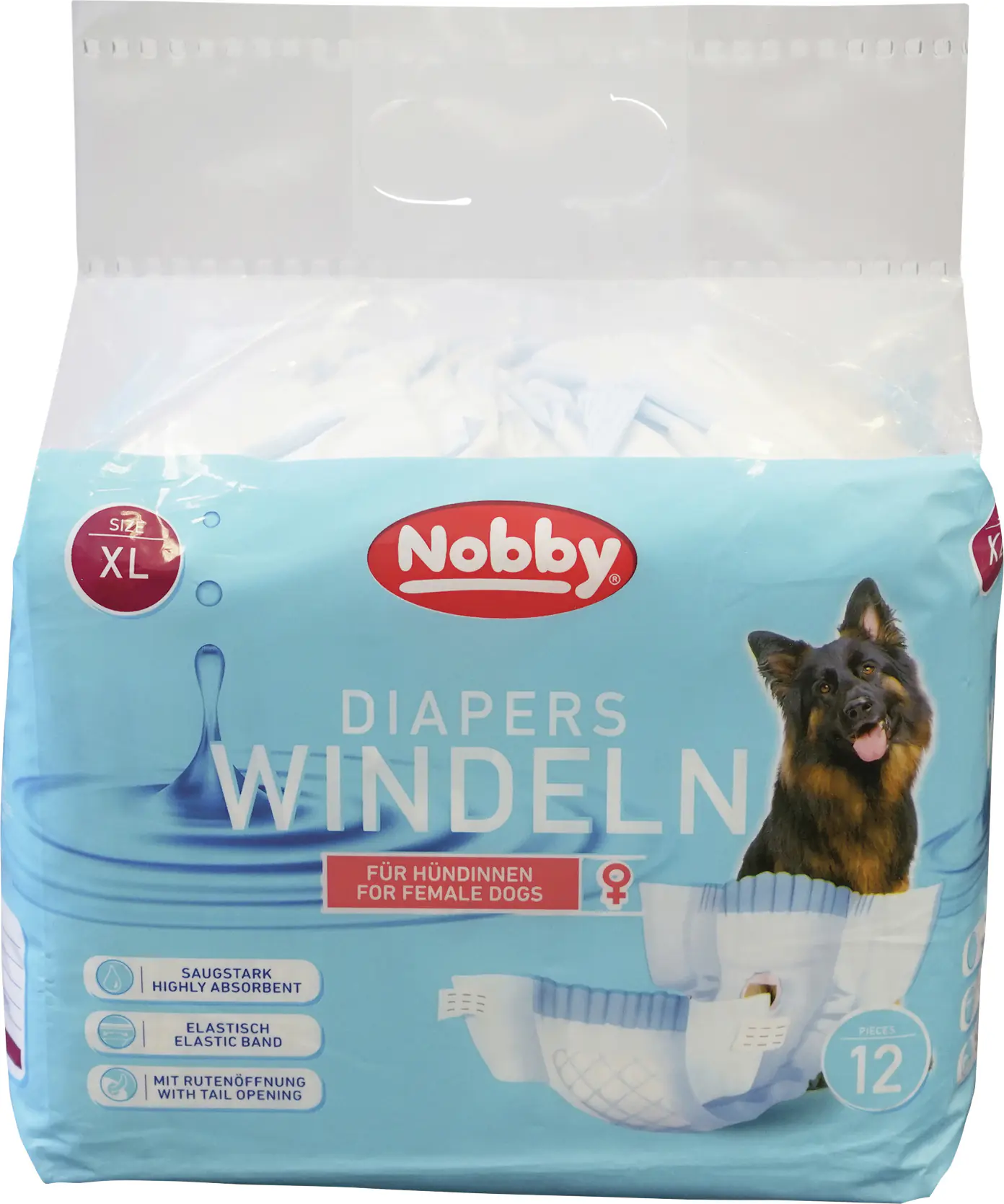 Nobby Hundewindeln Hündinnen Größe XL - 12 Stück