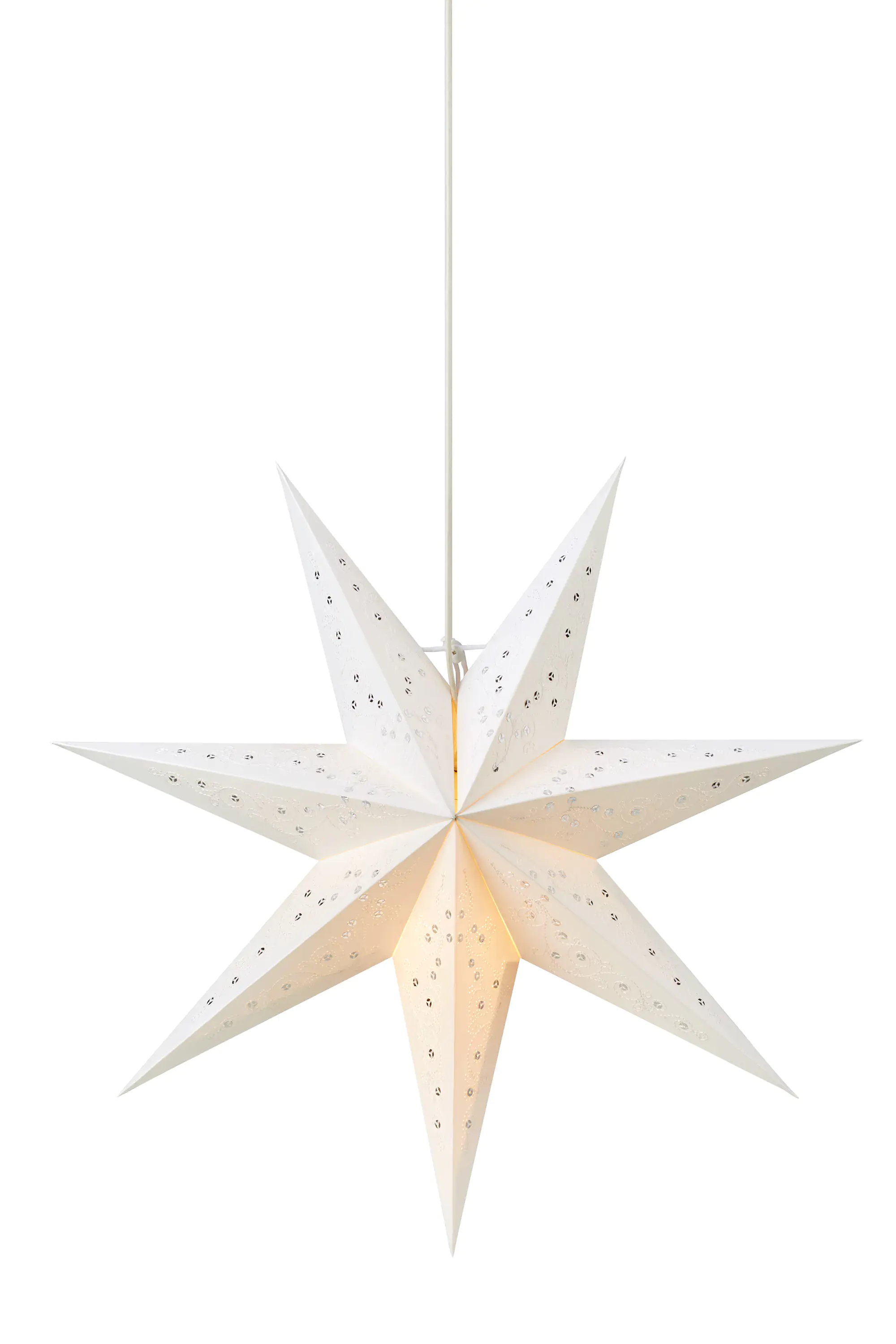 7330024593534 Markslöjd GISEL Hängestern weiß-silber, H 45 cm x T 16 cm x B 45 cm