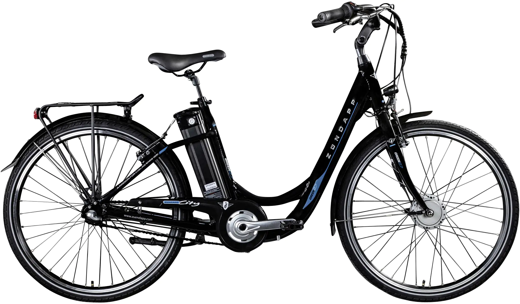 Zündapp E-Bike City Green 2.7 26 Zoll 3-Gang 374,4 Wh schwarz blau