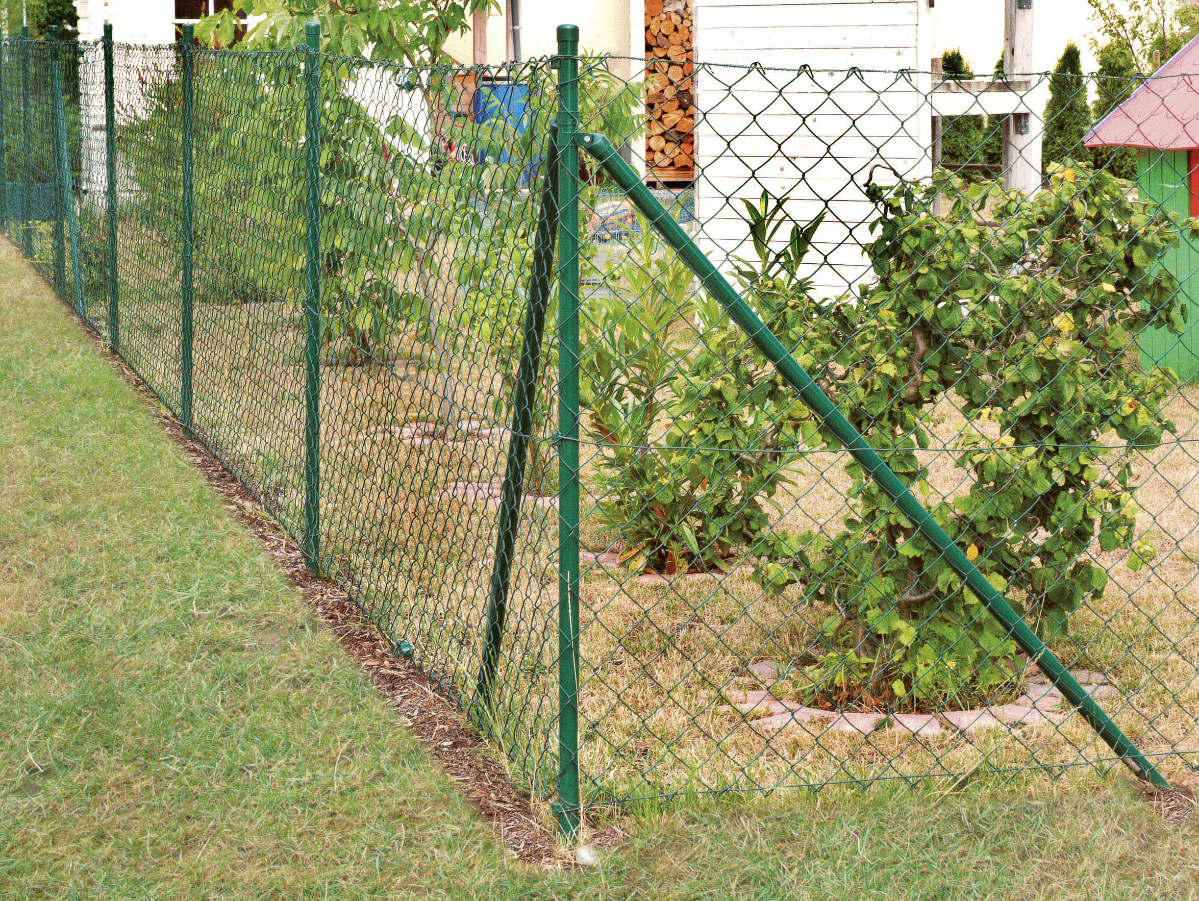 Floraworld Maschendraht-Zaun 25 m x 80 cm 60 mm Maschenweite moosgrün