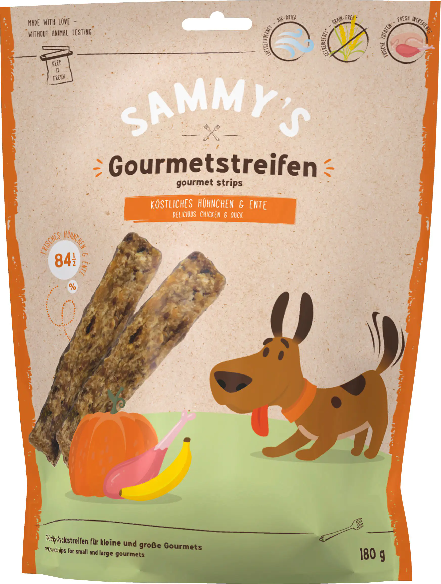 Sammys Gourmetstreifen Ente 180 g Sammys Gourmetstreifen Ente 180 g
