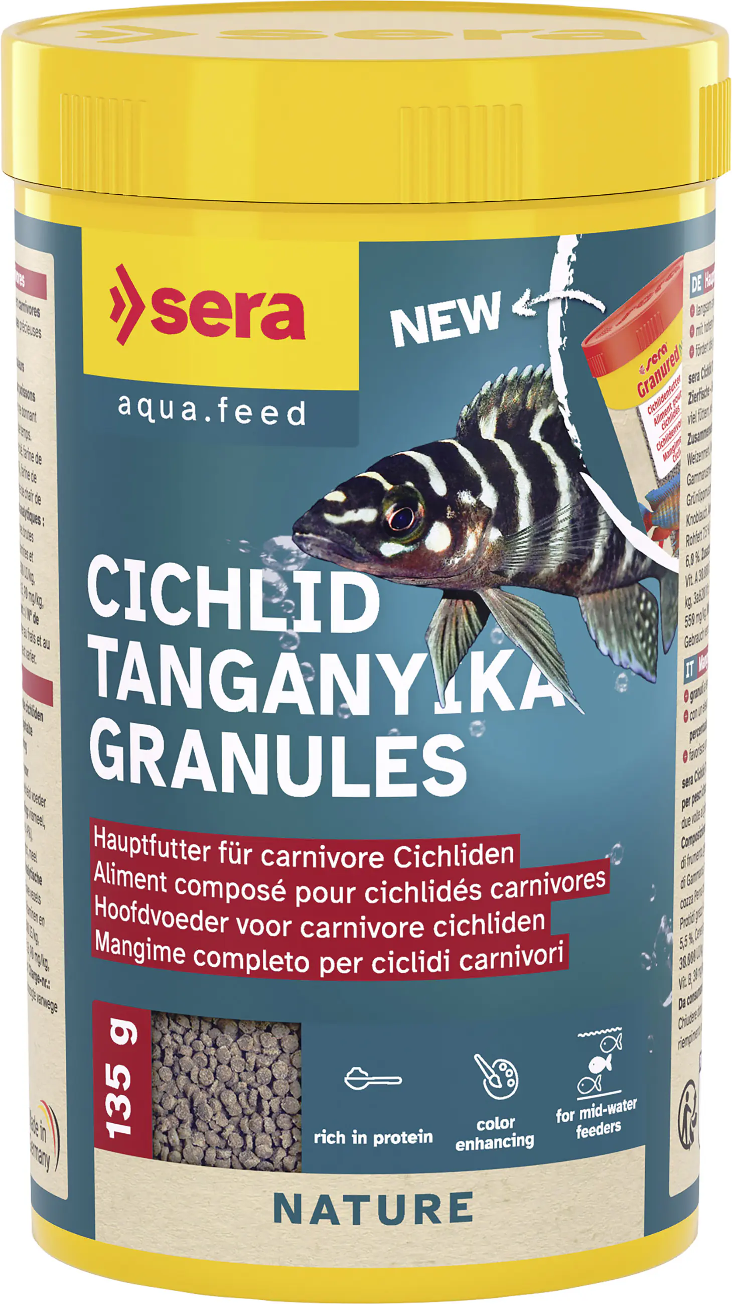 Sera Aquairum Fischfutter Cichlid Tanganyika Granules 250 ml