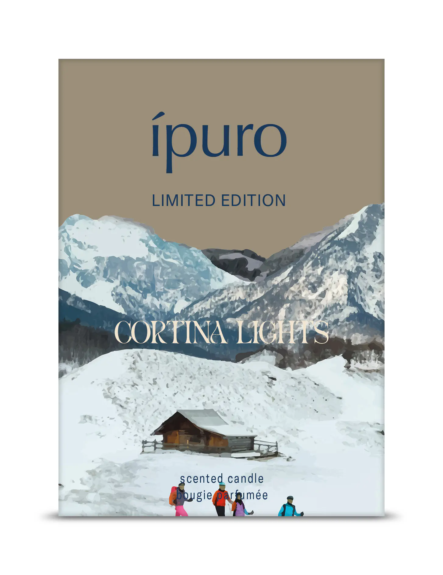 ipuro Duftkerze im Glas Cortina Lights Ø 9 x 9 cm weiß