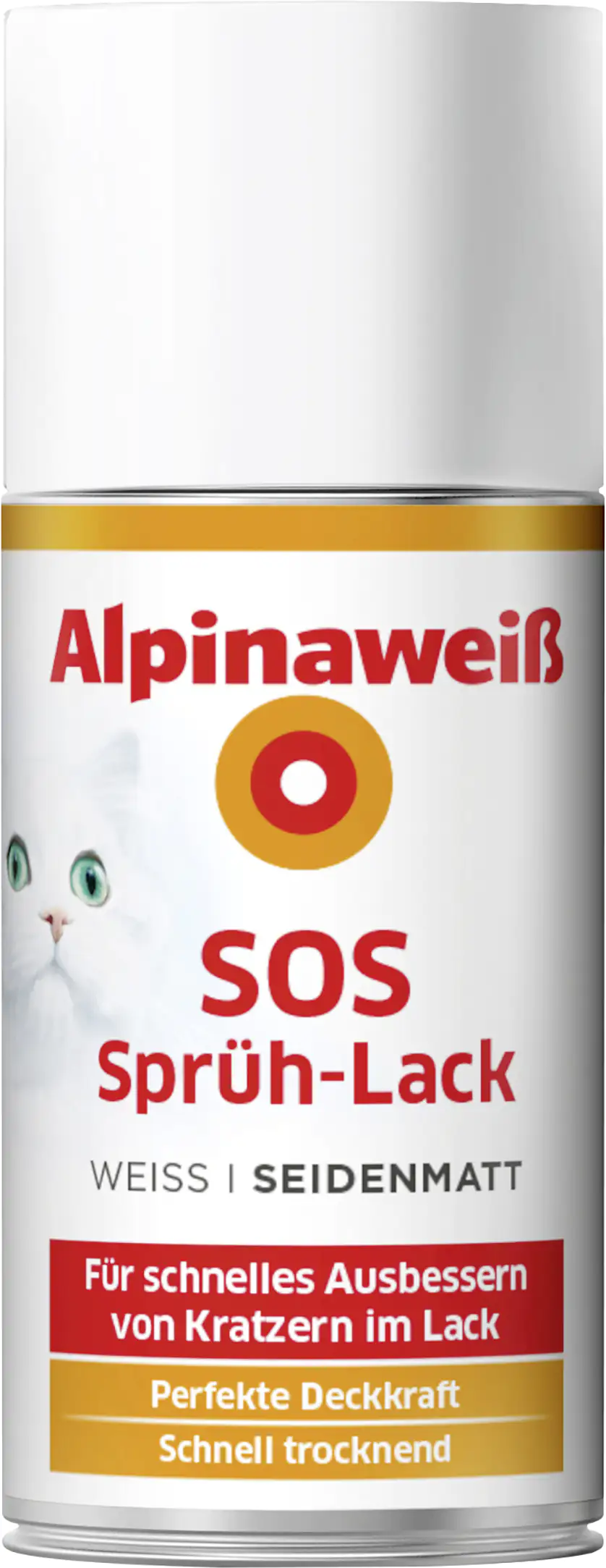 4001244765140 Alpinaweiß SOS Sprühlack 150 ml weiß seidenmatt