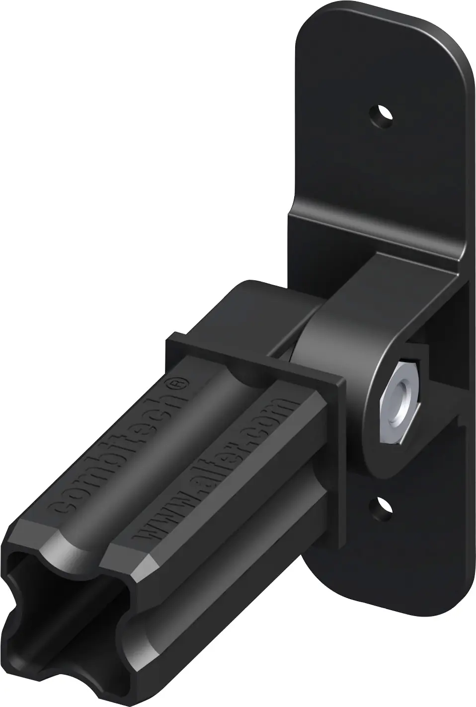 alfer Gelenk-Flansch-Verbinder, 1 Zapfen 23.5 mm Kunststoff glatt schwarz