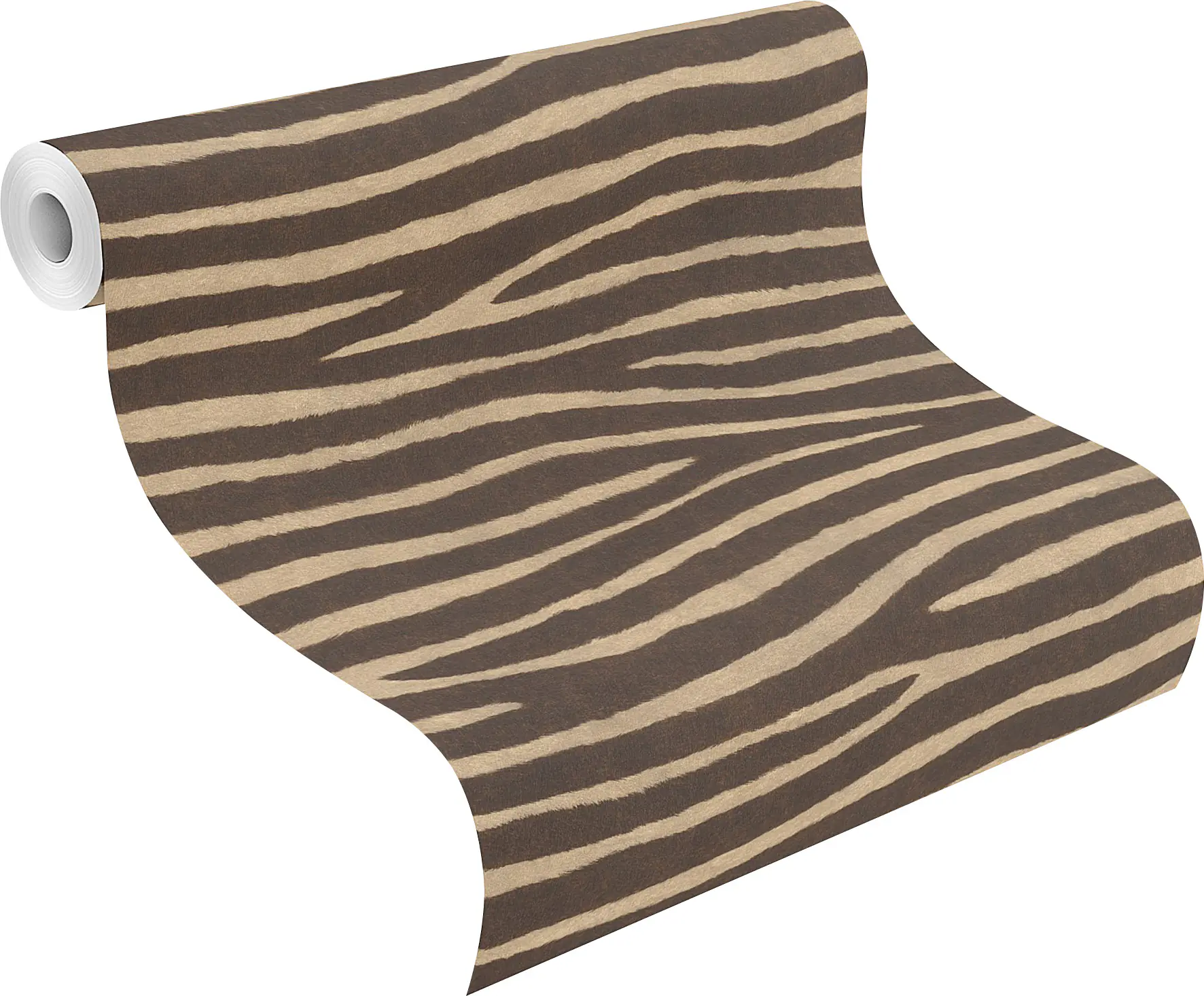 Rasch Vliestapete 751741 African Queen III, Zerbra braun-beige, 10,05 x 0,53 m