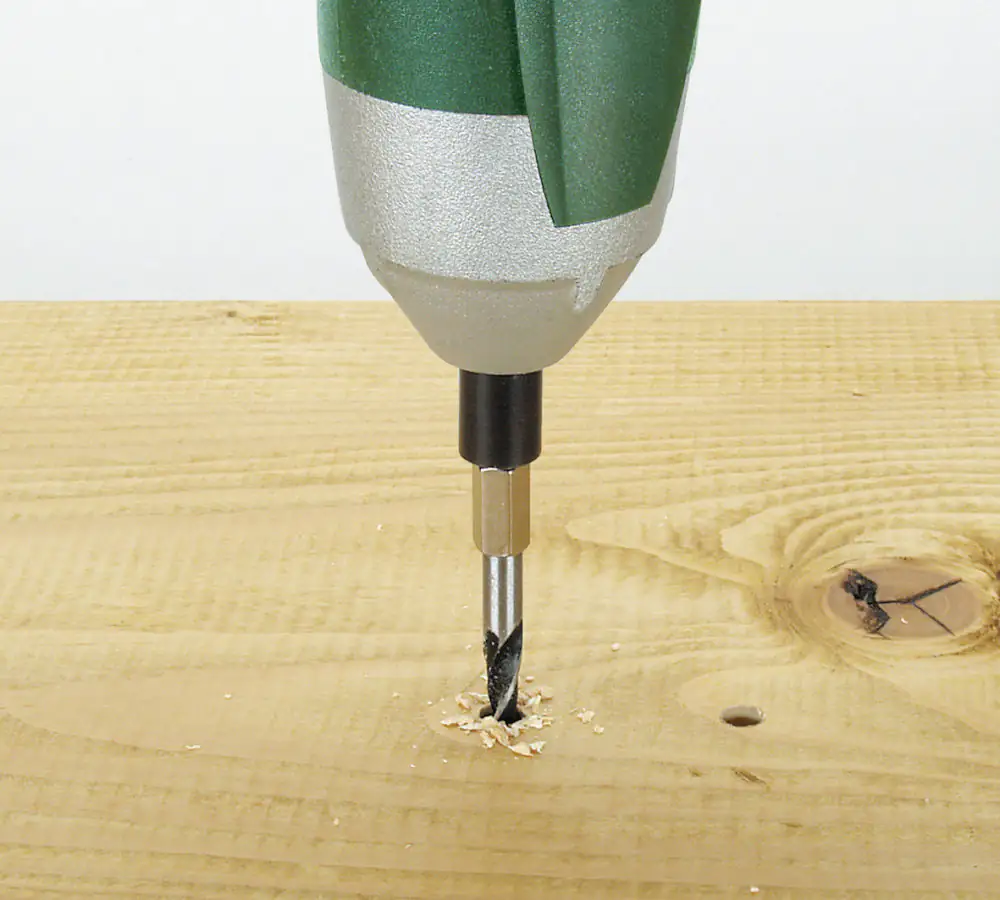 Wolfcraft Holzspiralbohrer CV Sechskant-Schaft 7264000 Ø 6 mm Sechskant