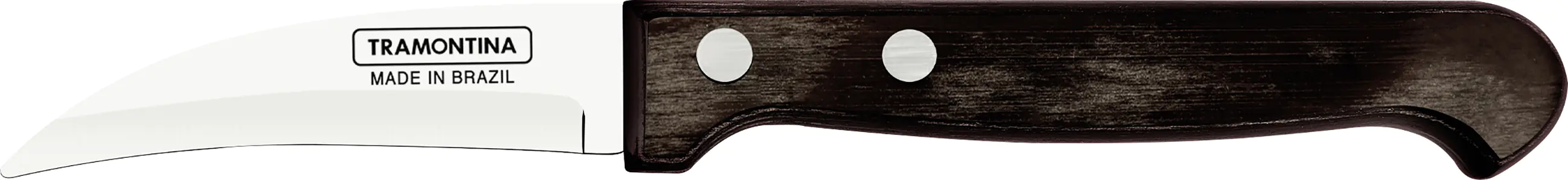 Tramontina Schälmesser 7,5 cm Edelstahl mit Holzgriff