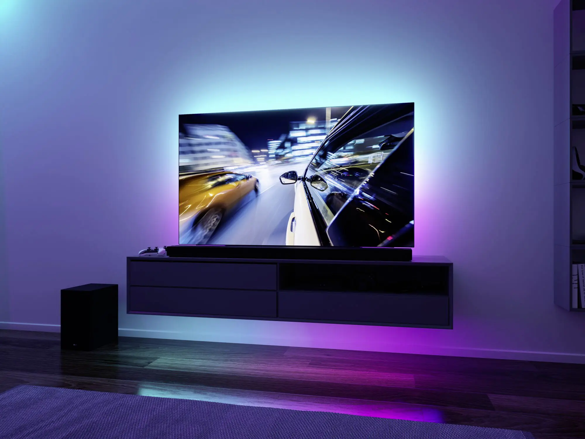 Paulmann Entertain USB LED Stripe 2m RGB dimmbar, für 55 Zoll Fernseher