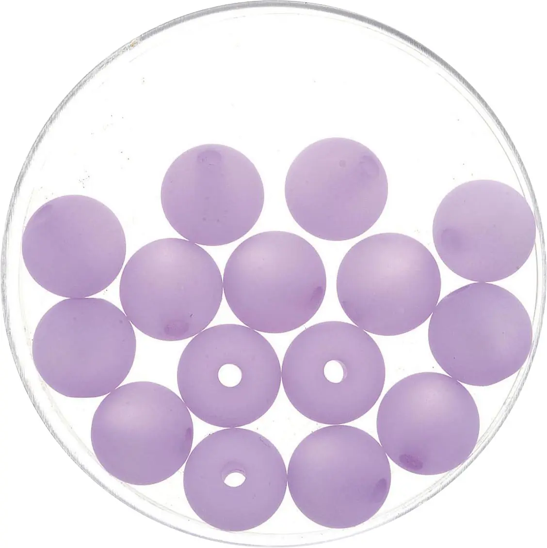Glorex Perle Polaris 8 mm 15 stück, matt flieder