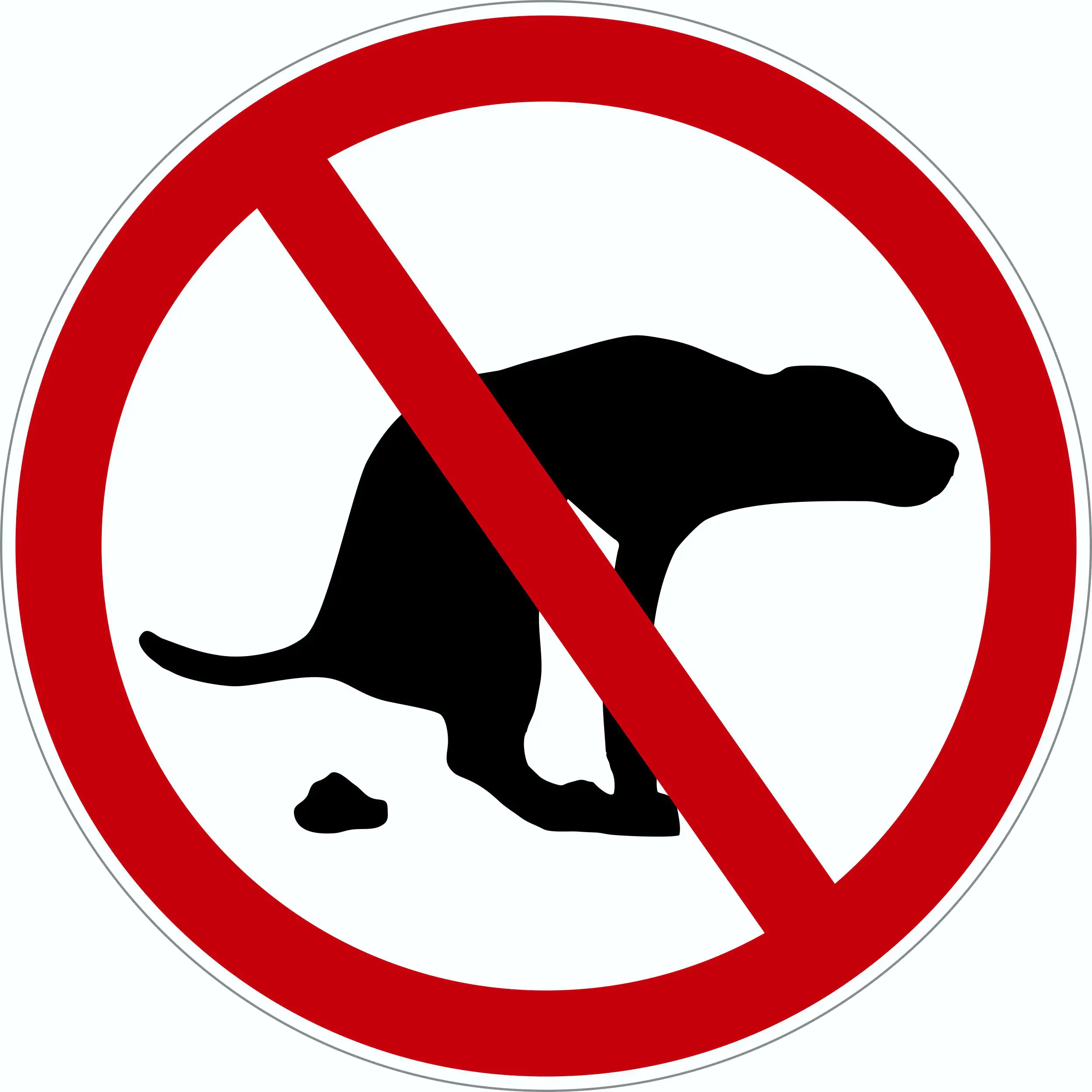 Hermann Schütz Türschild Hundekot verboten Ø 95mm