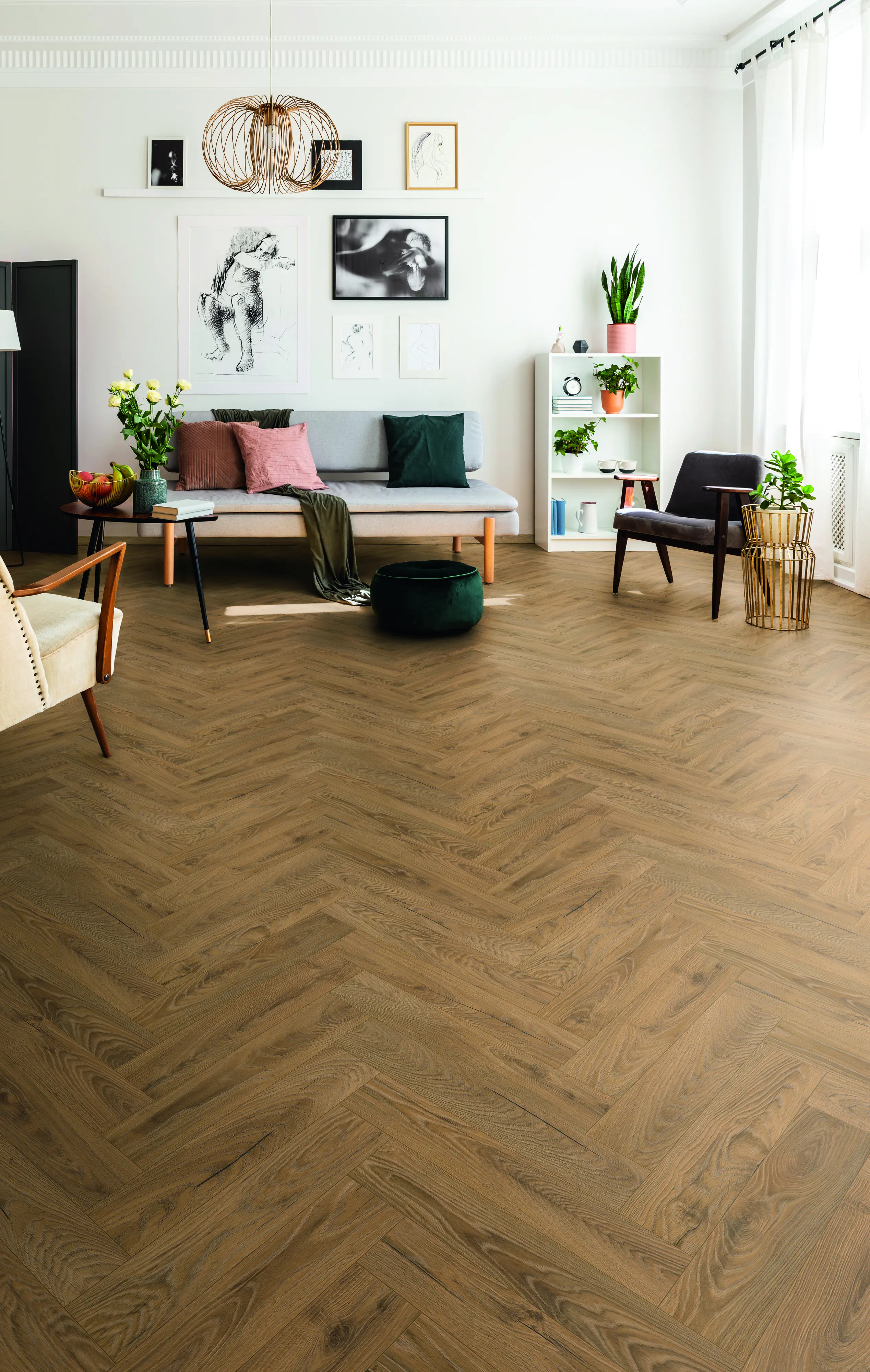 KronoOriginal Laminat Herringbone Inca Carpenter
