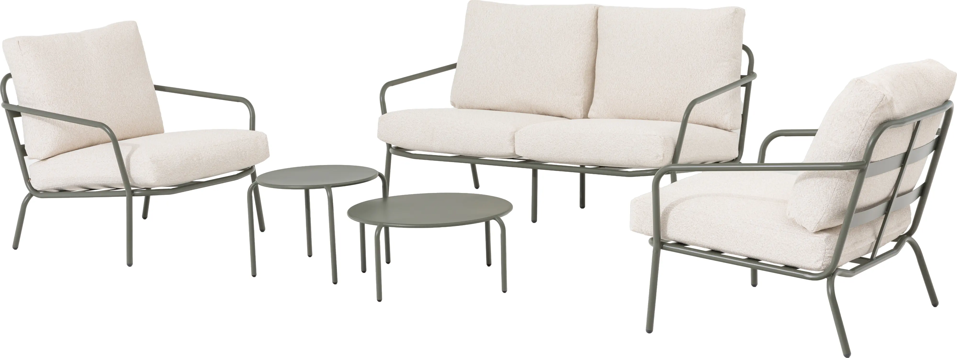 Primaster Gartenmöbel-Set Locarno 2 Sitzer Stahl