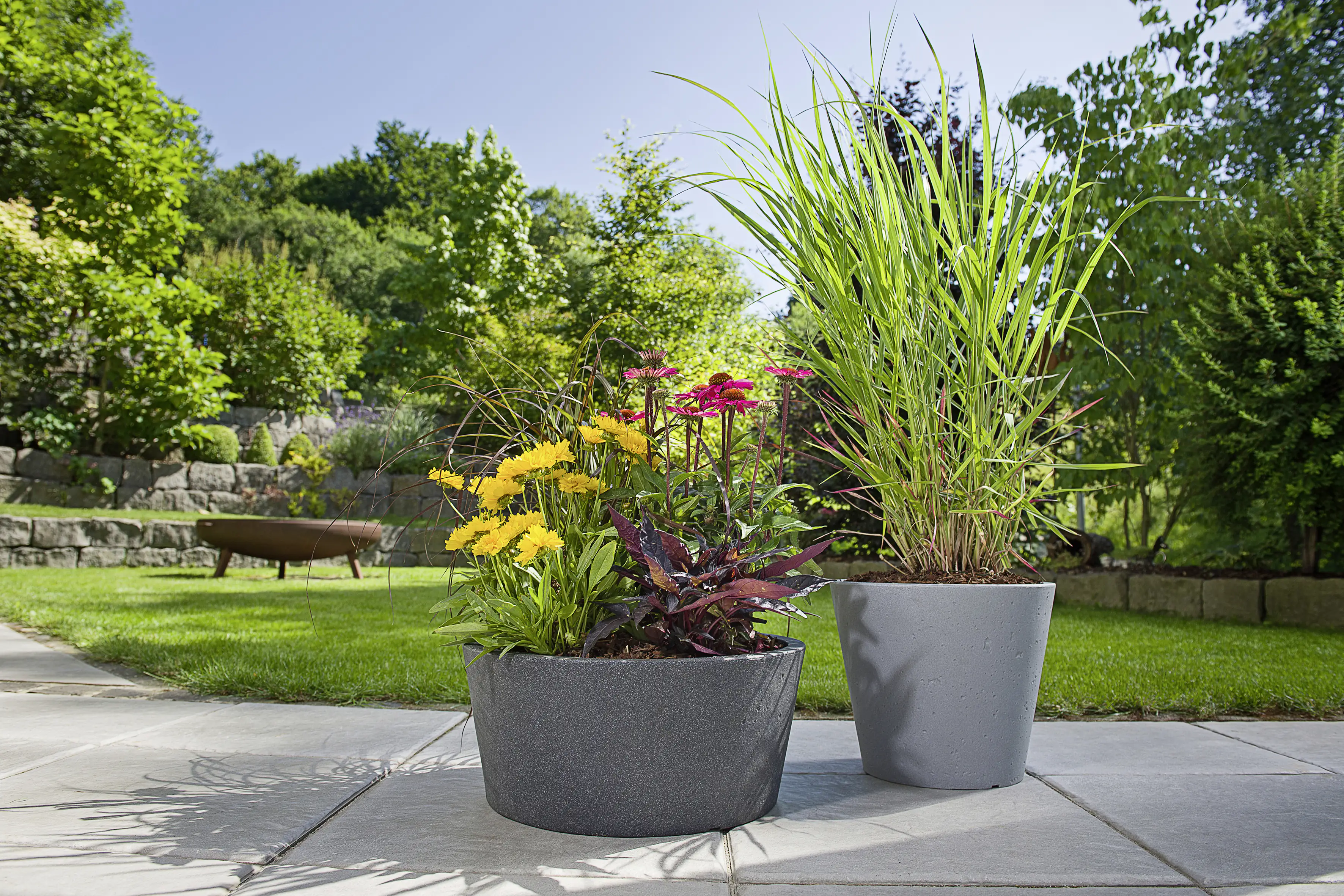 Scheurich Pflanzschale C-Cone Serie 239 schwarz-granit Ø 40 cm