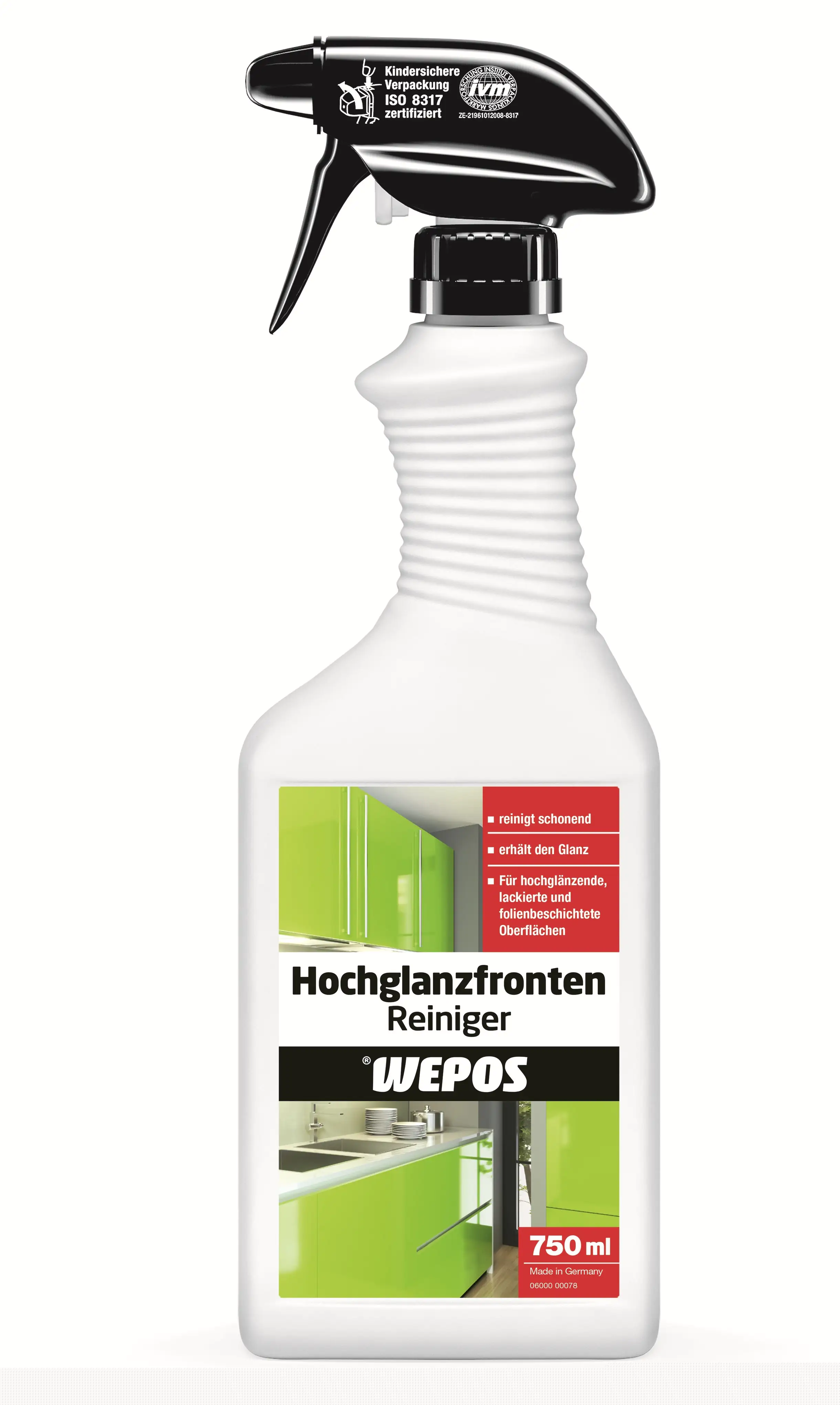 Wepos Hochglanzfrontenreiniger 750 ml
