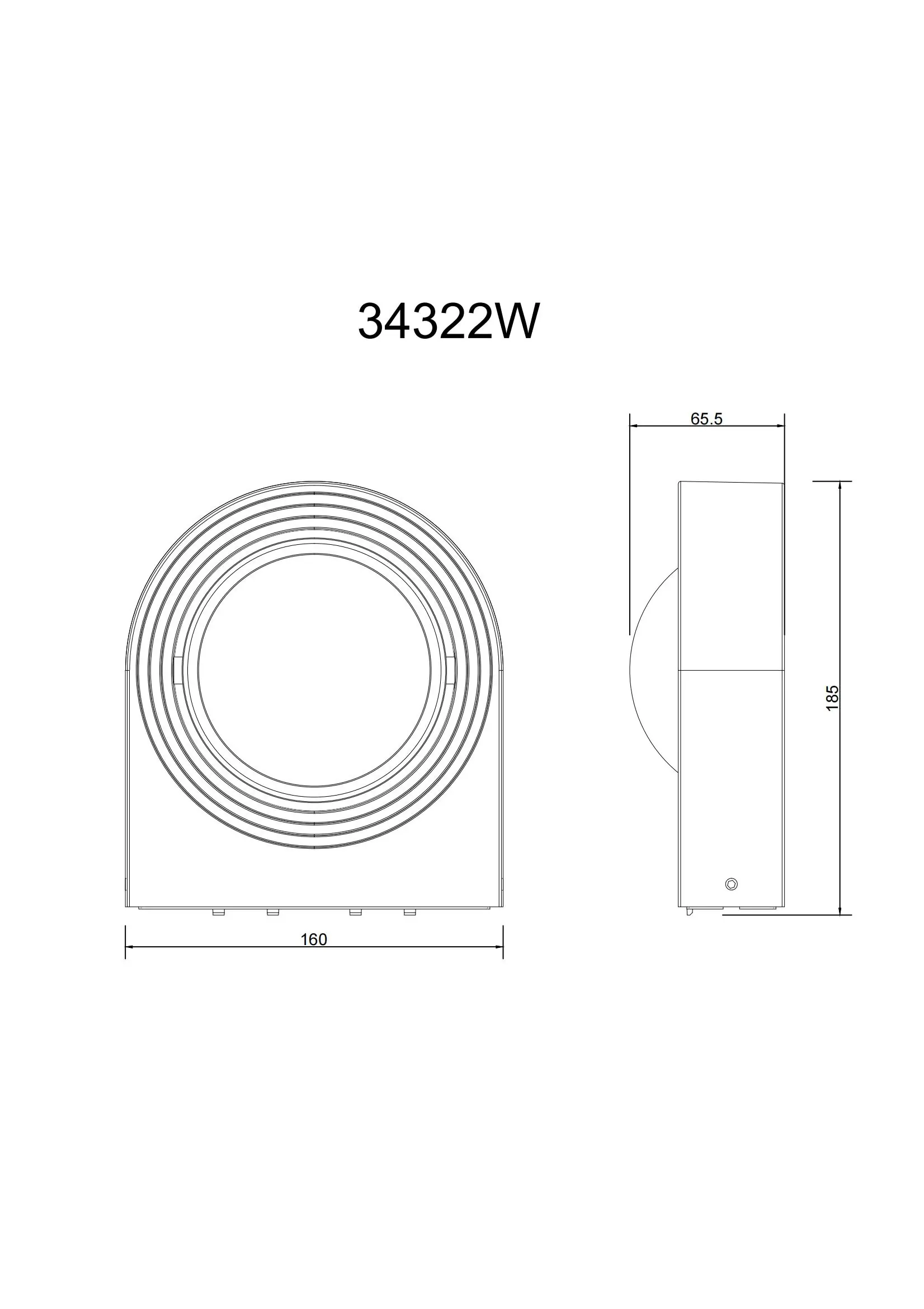 Globo LED-Außen-Wandlampe Oko 16 x 6,6 cm 6,3 W warmweiß 