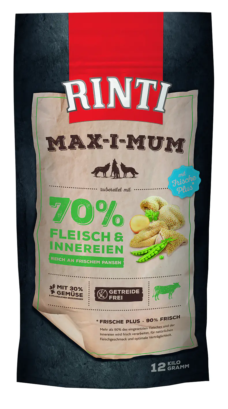 Rinti Max-i-Mum Hundetrockenfutter Adult 12 kg Pansen Rinti Max-i-Mum Hundetrockenfutter Adult 12 kg Pansen
