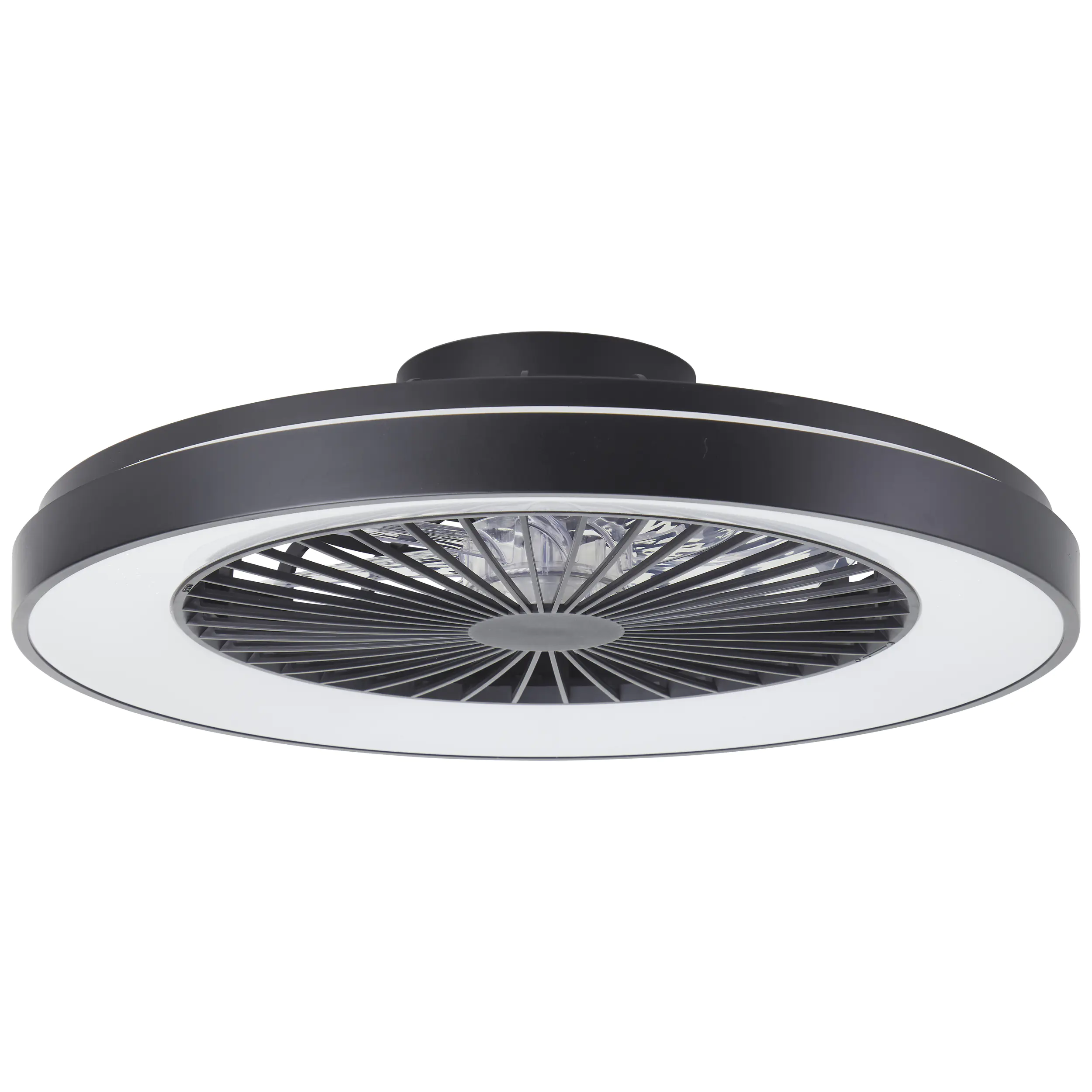 Brilliant LED Deckenleuchte mit Ventilator Mazzaro Ø 58 cm 55 W schwarz Brilliant LED Deckenleuchte mit Ventilator Mazzaro Ø 58 cm 55 W schwarz