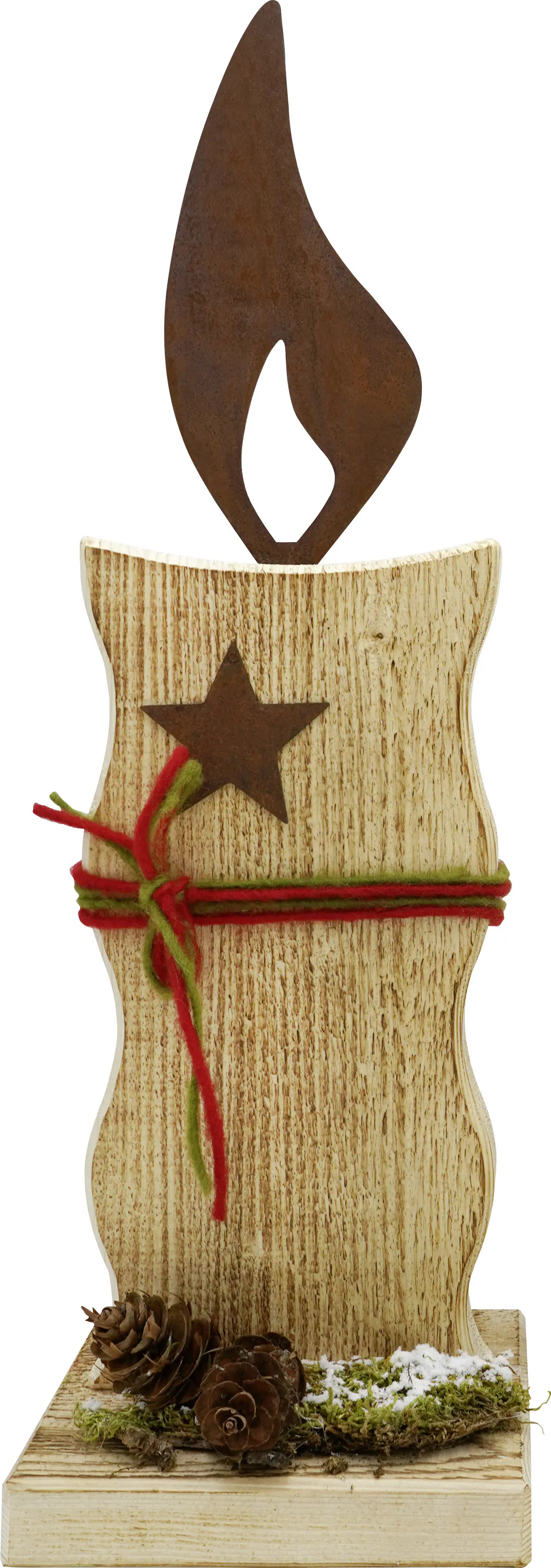 Badeko Kerze Willi 53 x 17 cm rostbraun