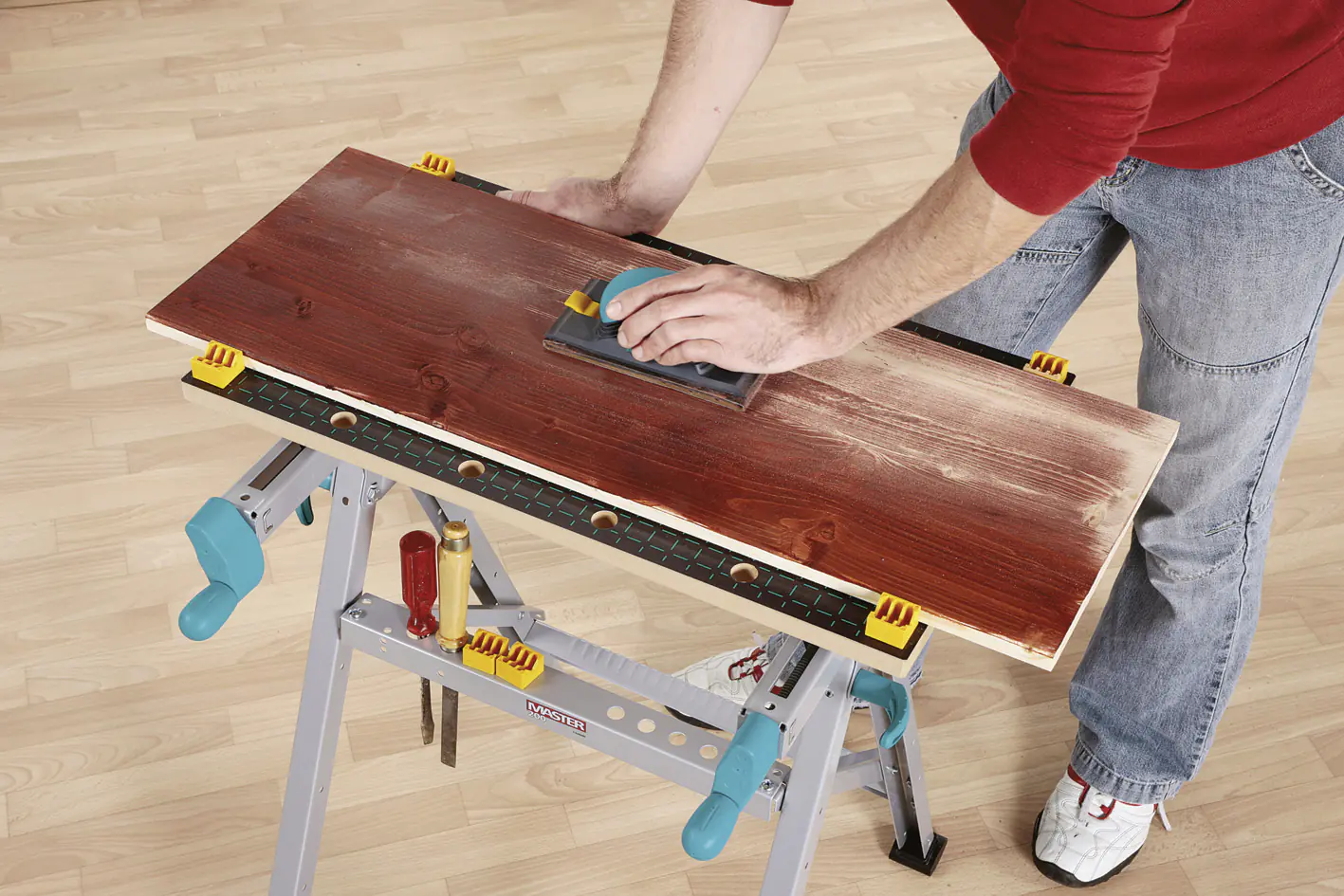 Wolfcraft Spanntisch Master 200 MDF Arbeitsfläche 64,5 x 30,0 cm Wolfcraft Spanntisch Master 200 MDF Arbeitsfläche 64,5 x 30,0 cm