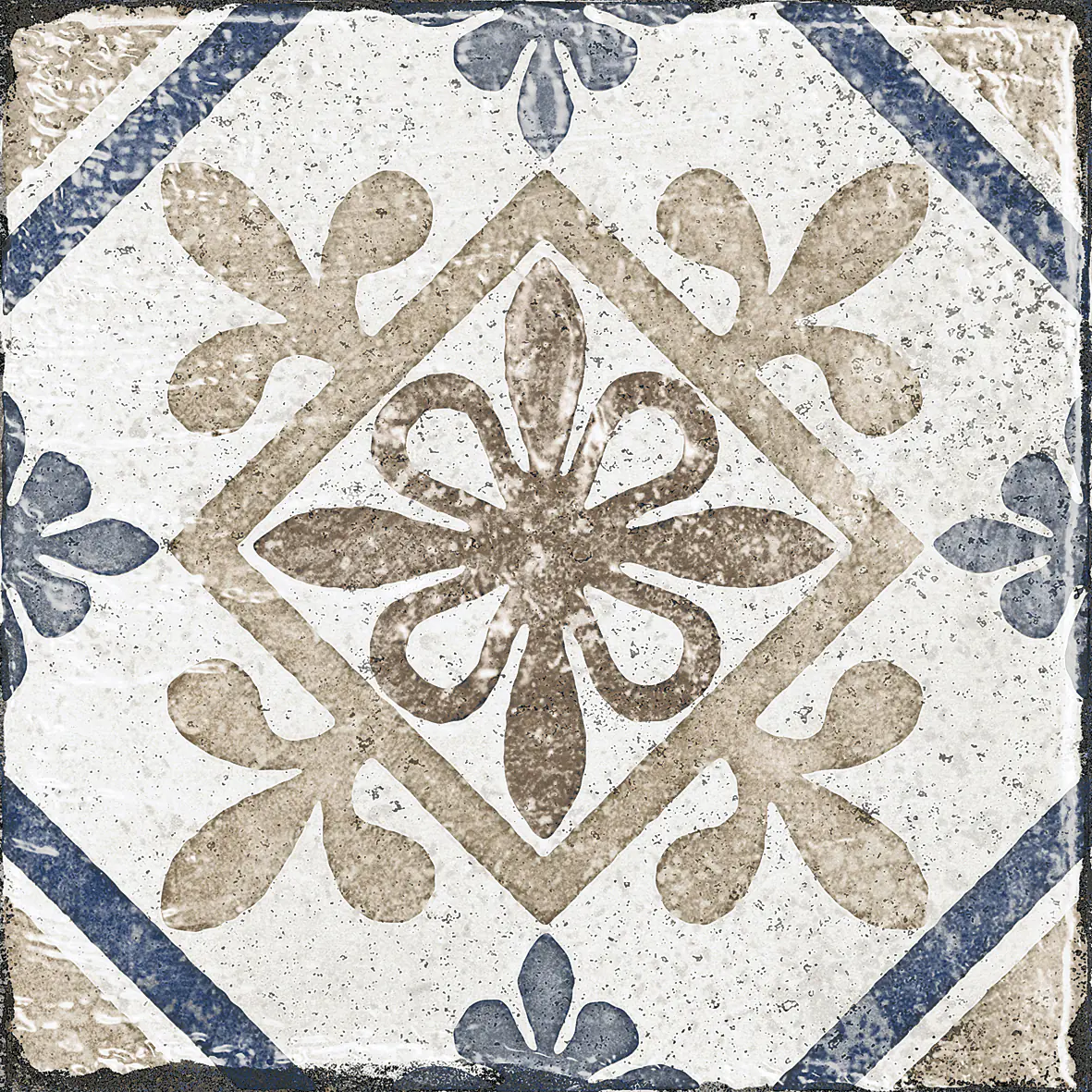 Bodenfliese Feinsteinzeug Marrakesh 20 x 20 cm blau-beige Bodenfliese Feinsteinzeug Marrakesh 20 x 20 cm blau-beige