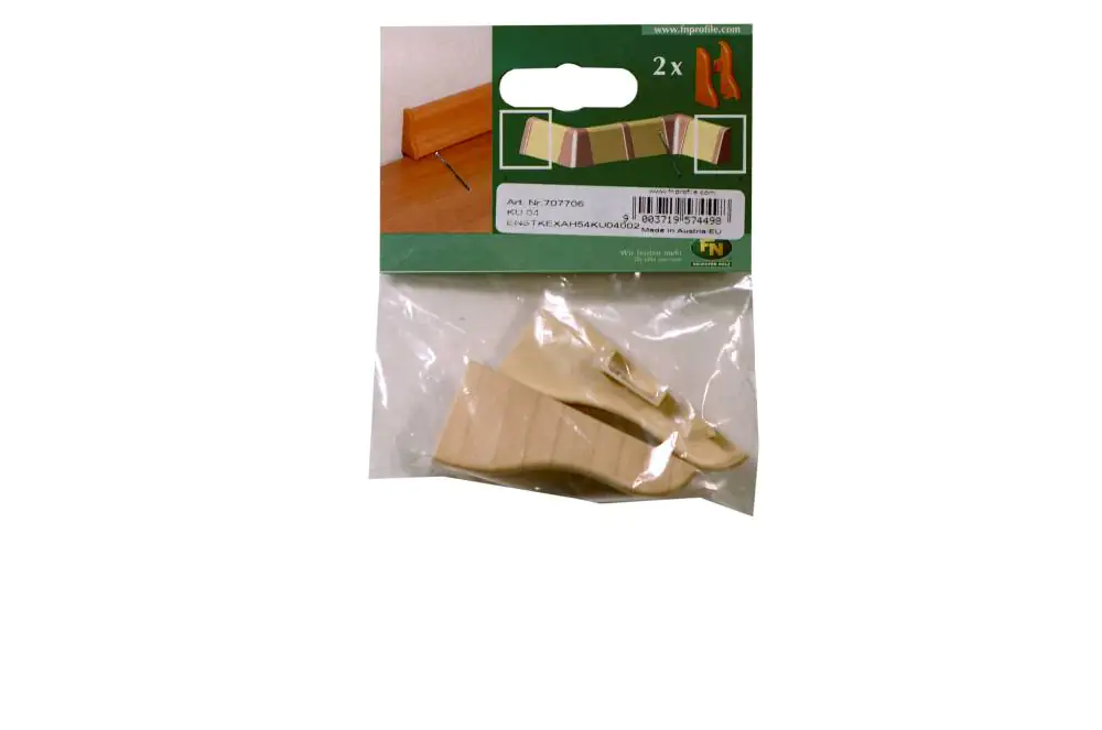 Endstück für Kunststoffleiste ku.04 Ahorn hell