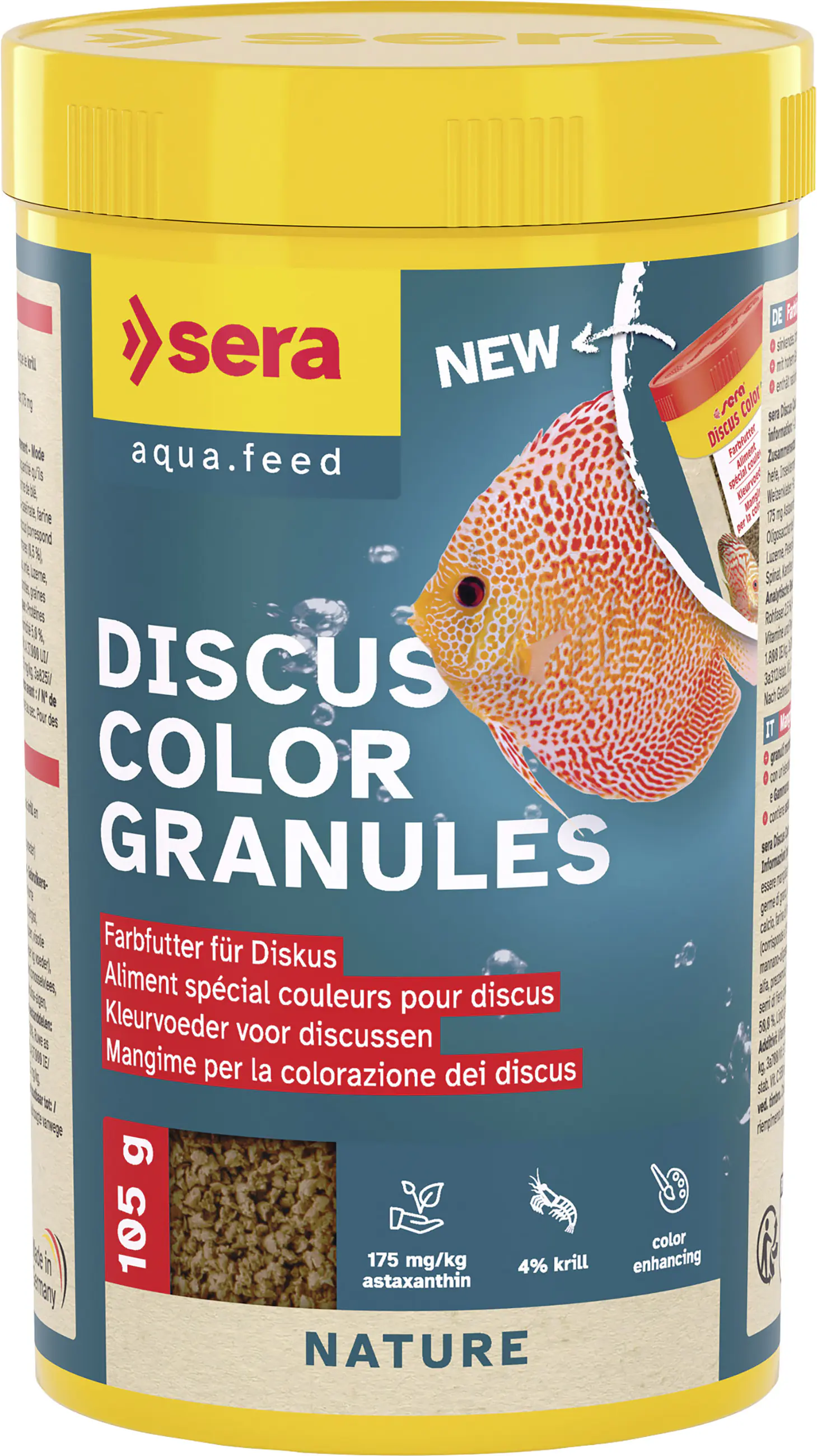 Sera Fischfutter Discus Color Granules 250 ml