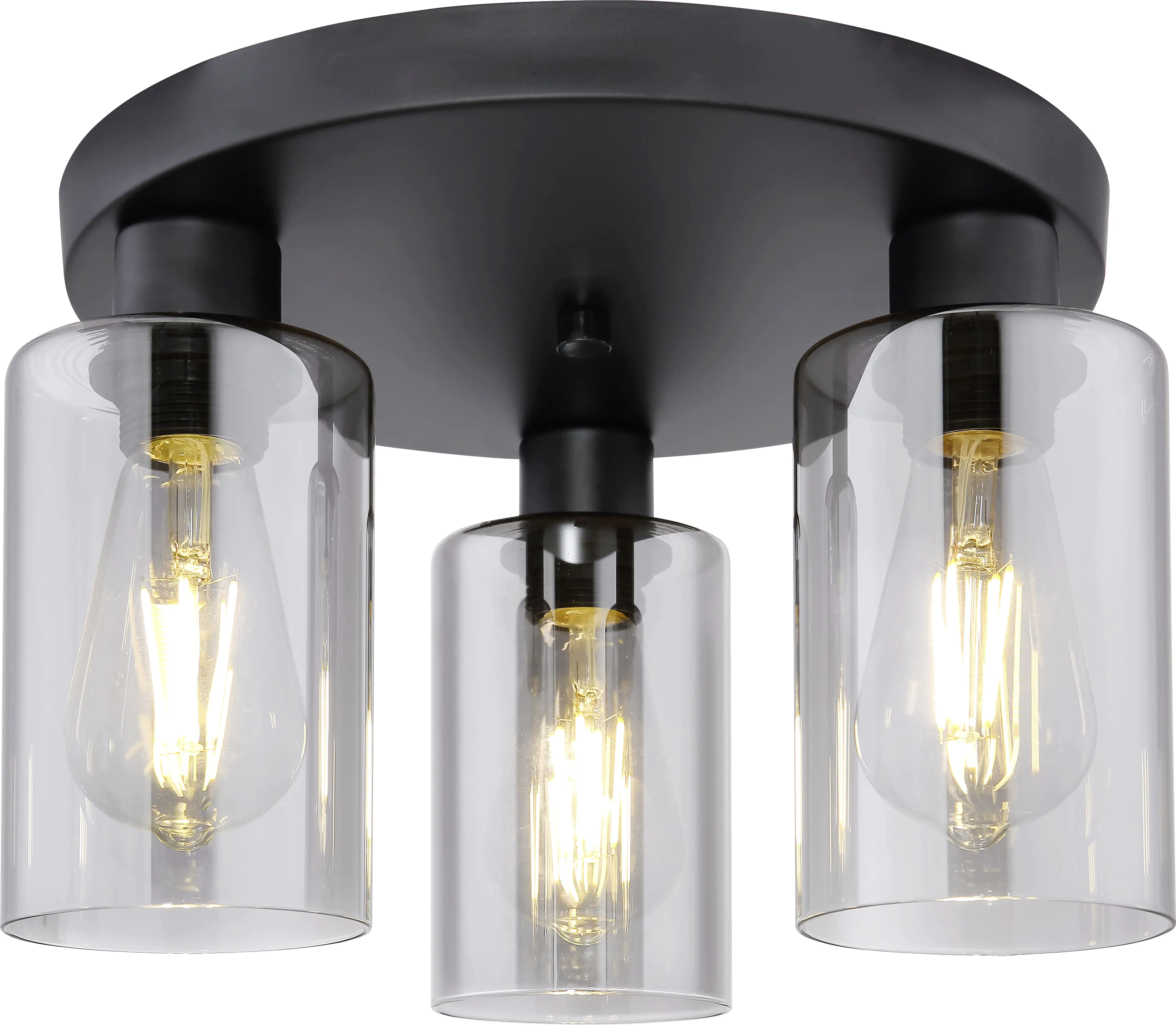 Globo 3er Spot Hadera schwarz Ø 34 cm 3 x E 27, max. 60 W, dimmbar