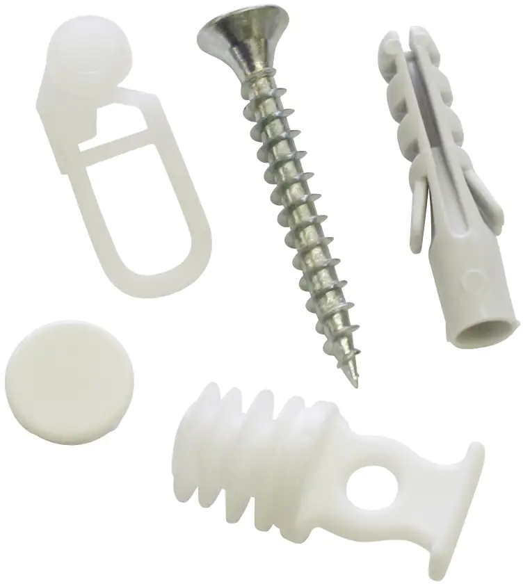 Gardinia Vorhangschienen-Zubehör-Set 2-läufig, weiß, 250 cm