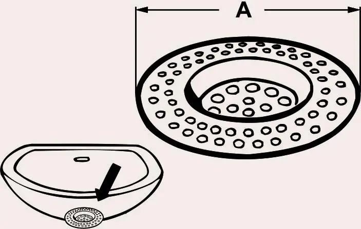 Cornat Haarsieb Kunststoff Ø 60 mm, für Ablaufventile
