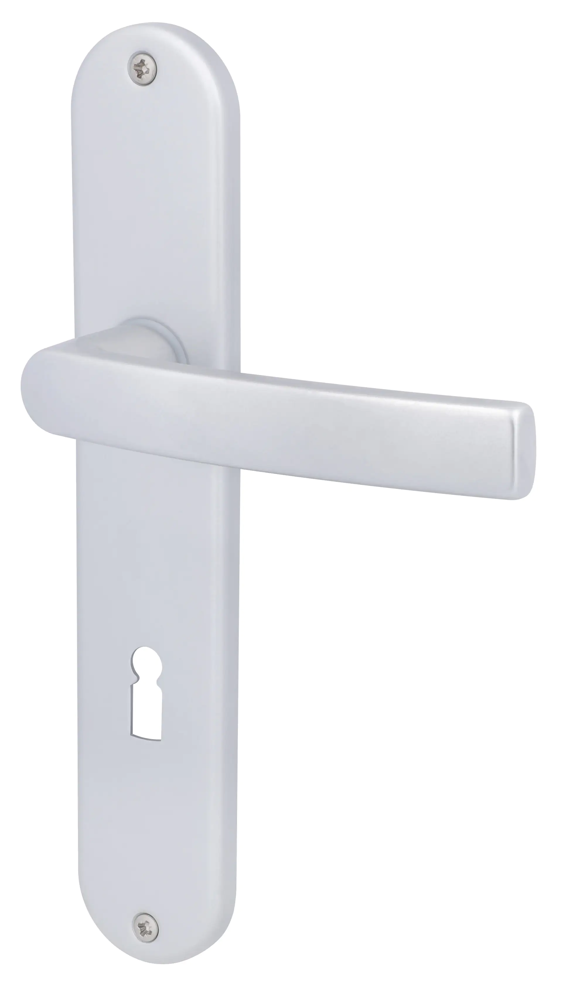 Alpertec BB-Langschildgarnitur Vanda Aluminium F1 silber abgerundet Alpertec BB-Langschildgarnitur Vanda Aluminium F1 silber abgerundet