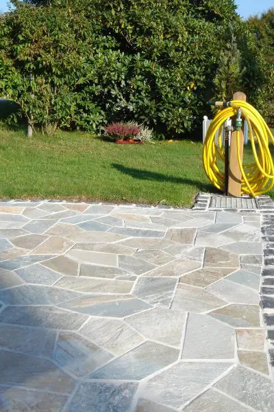 Quarzitmatte mit Polynetz beige-bunt ca. 0,25 m²