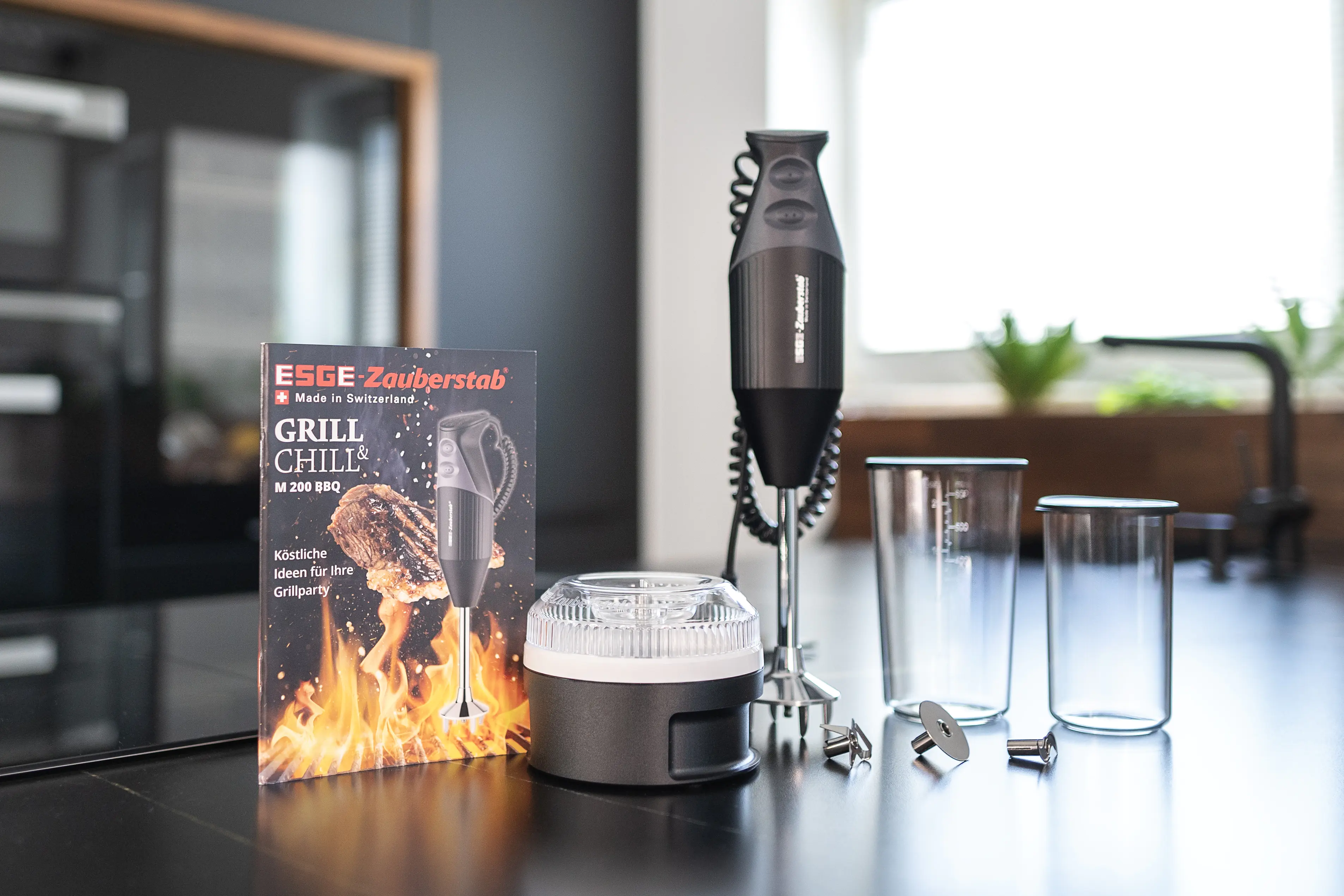 ESGE Stabmixer M 200 BBQ 200 W Rezeptbuch Zauberstab