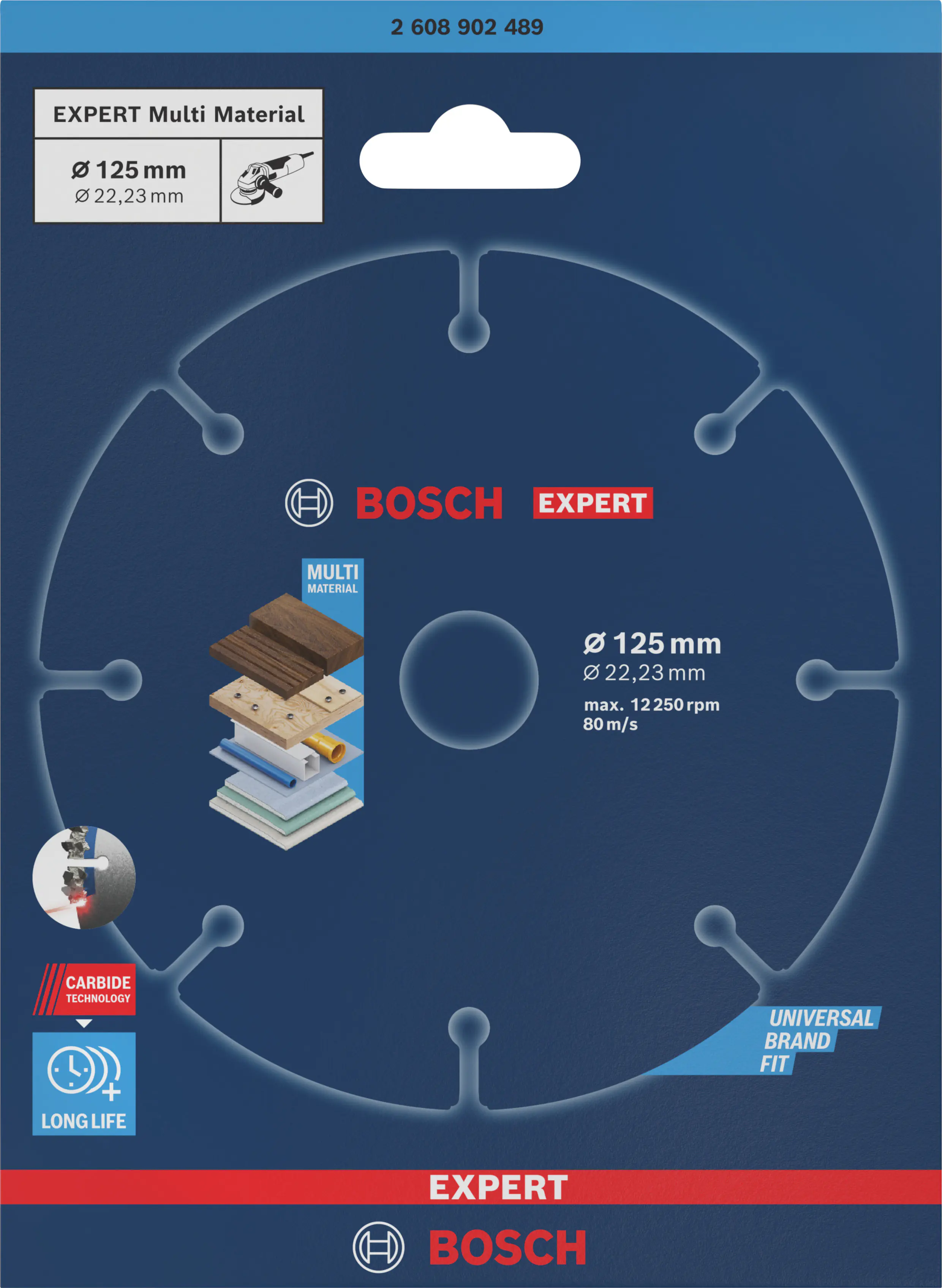 Bosch Expert Trennscheibe Carbide Multi Wheel Ø 125 mm Bohrung 22,23 mm