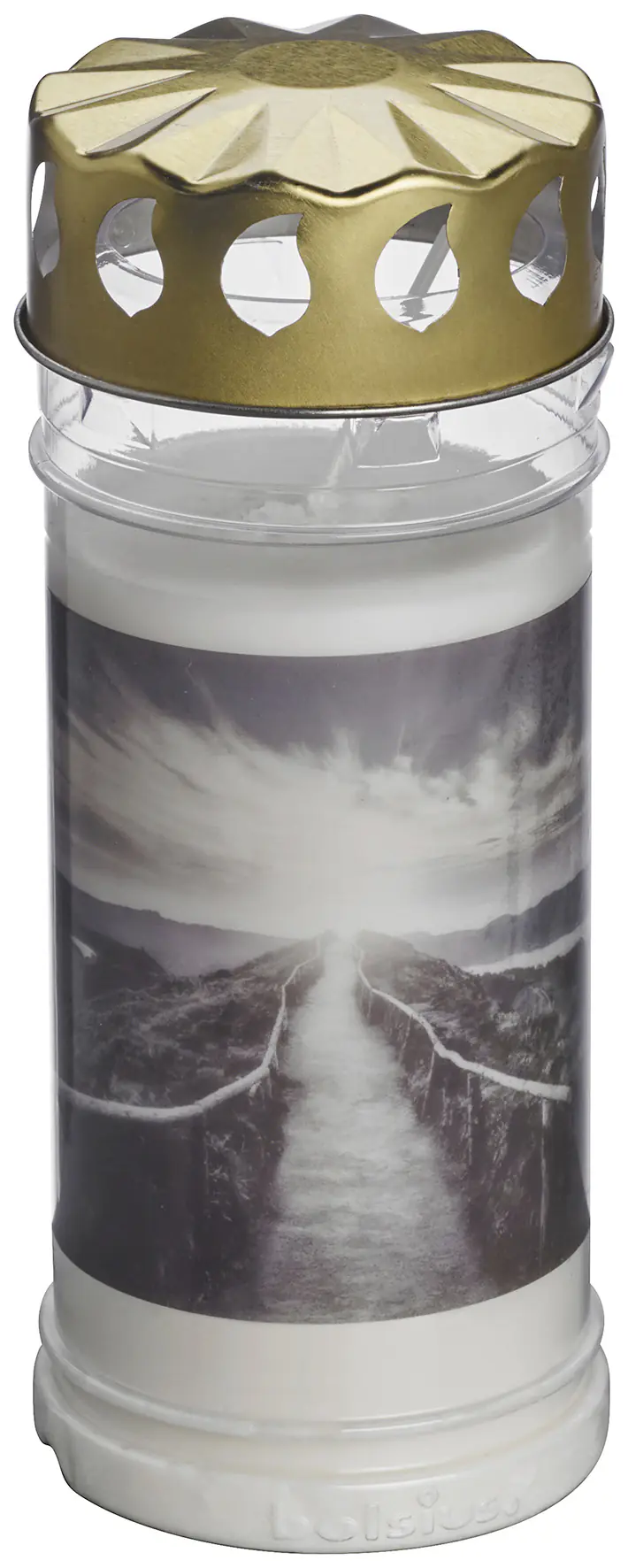 Bolsius Dauerbrenner Nr. 5 Berg weiß, Höhe: 16,5 cm