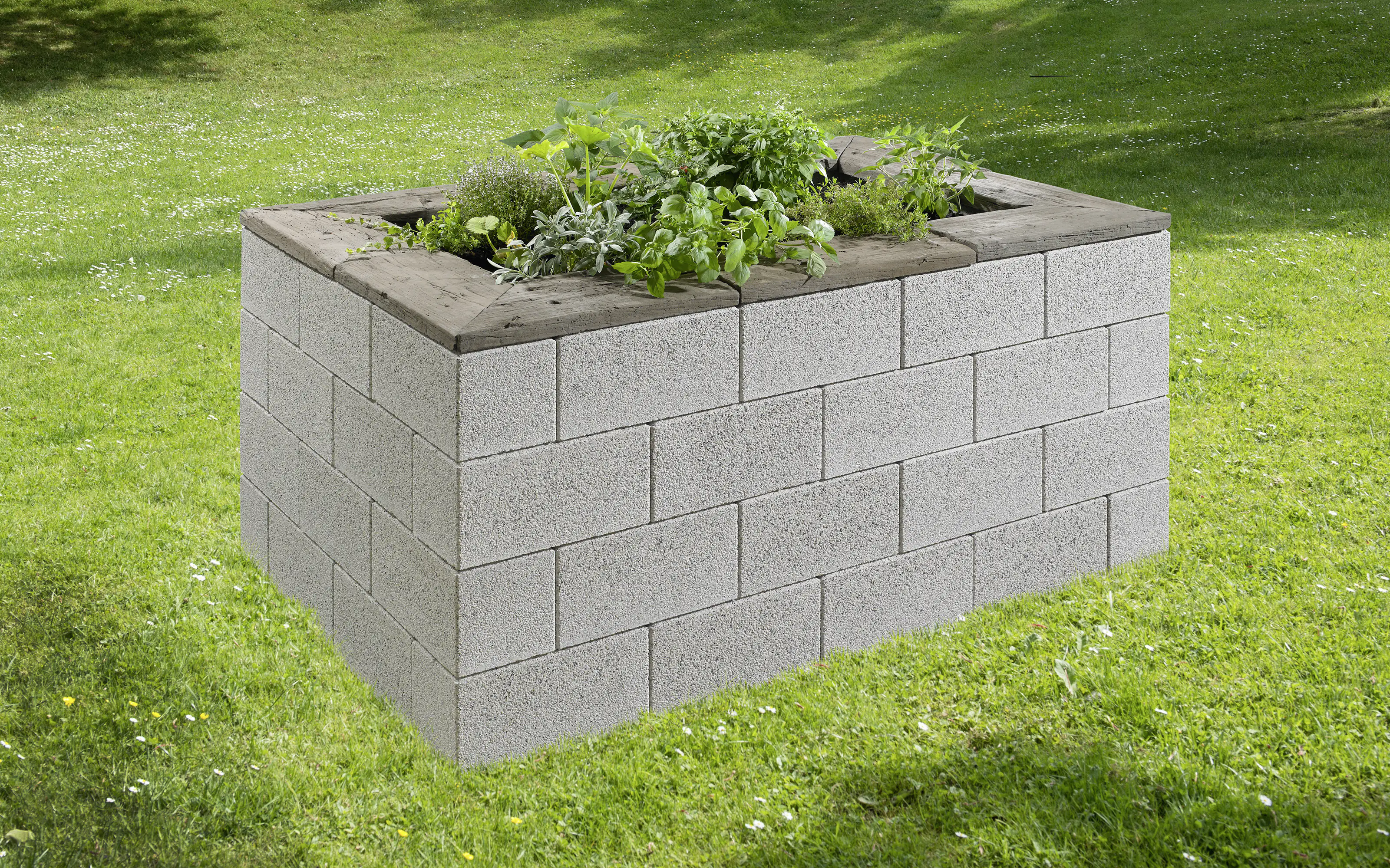 Kann Hochbeet-Set Gomera 230 x 150 x 85 cm weiß