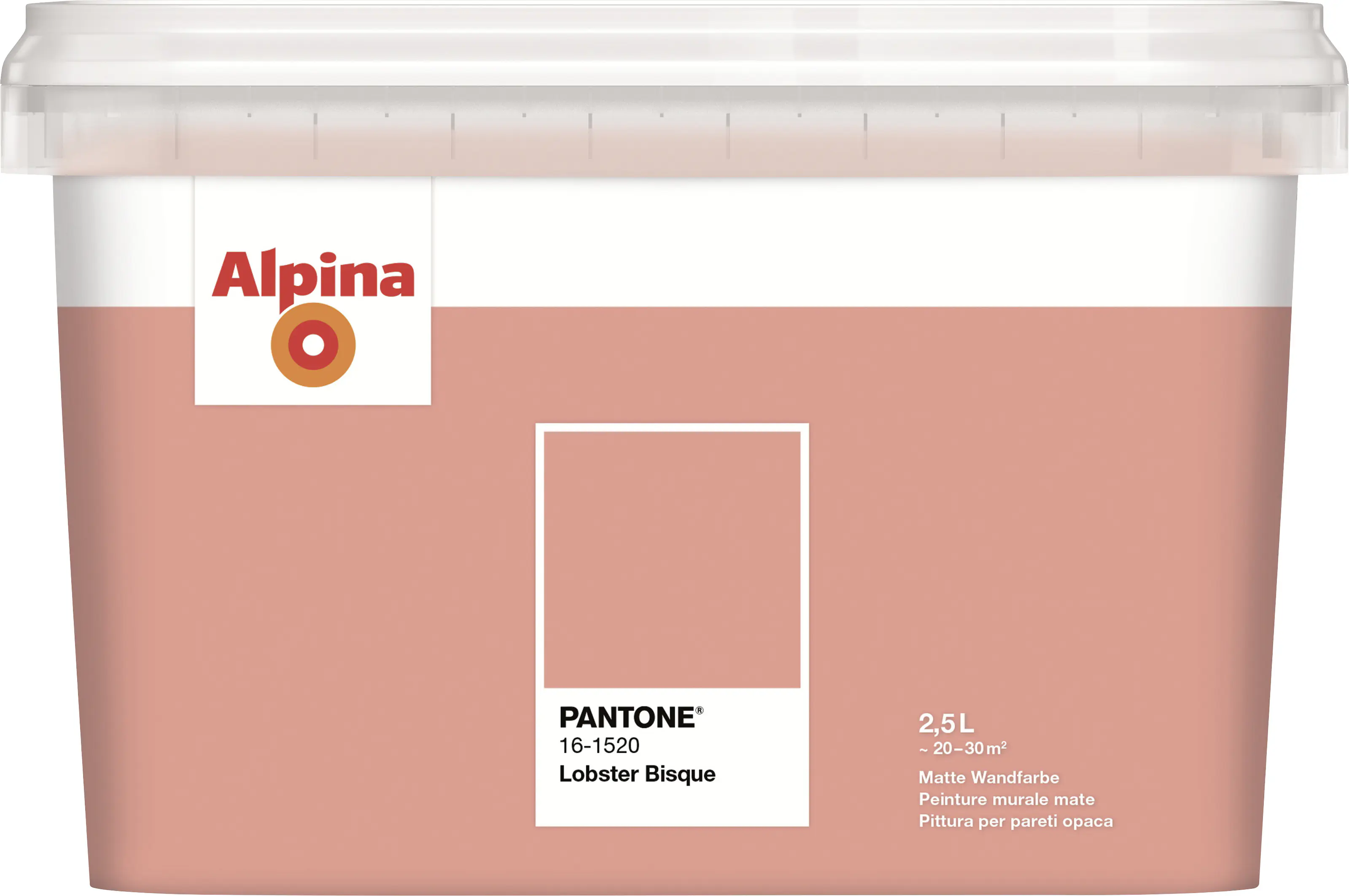 Alpina Wandfarbe Pantone matt lobster bisque 2,5 L