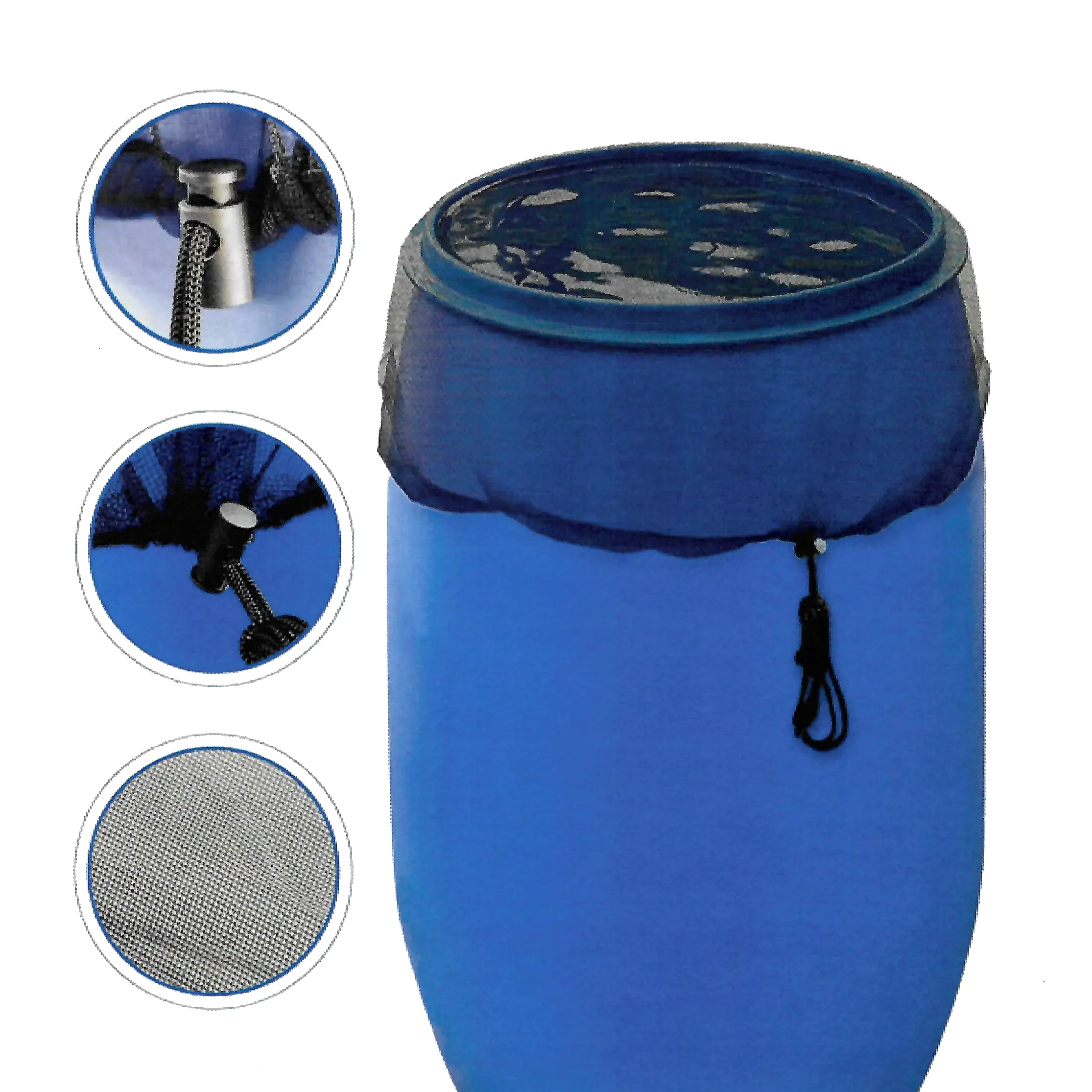 Regentonnen-Netz anthrazit, Ø 95 cm