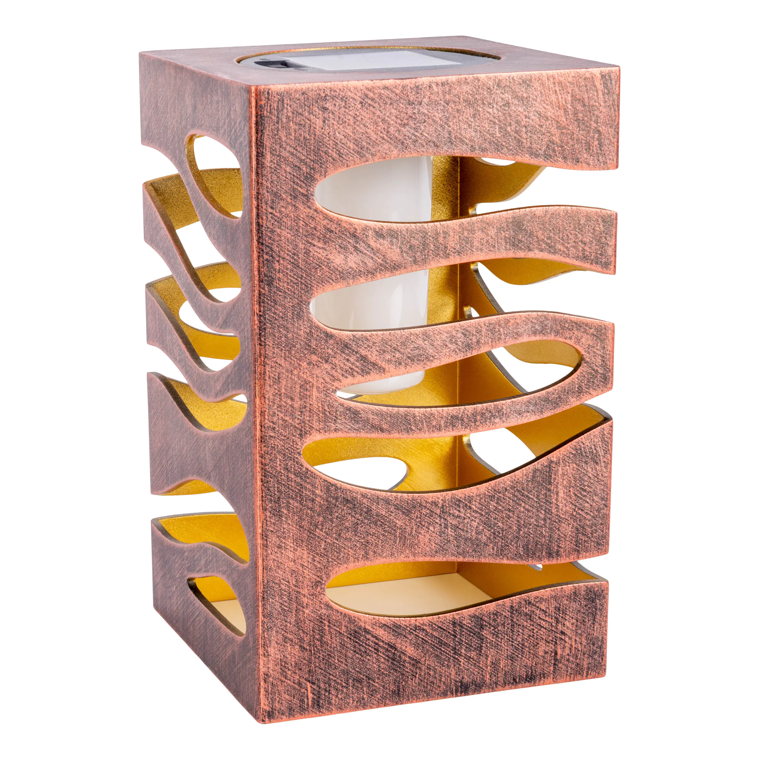 Light & More LED Solarleuchte dunkelbraun