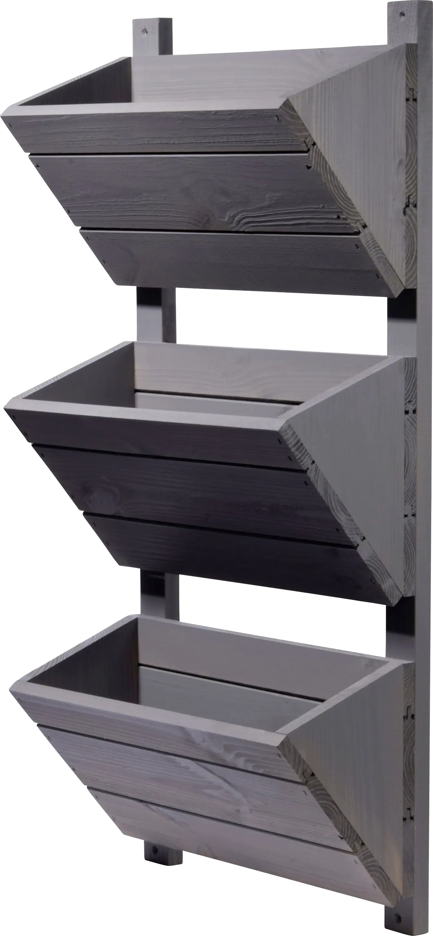 Dobar 3-stufiges Wand-Pflanzbeet grau 38 x 17,5 x 79 cm Dobar 3-stufiges Wand-Pflanzbeet grau 38 x 17,5 x 79 cm