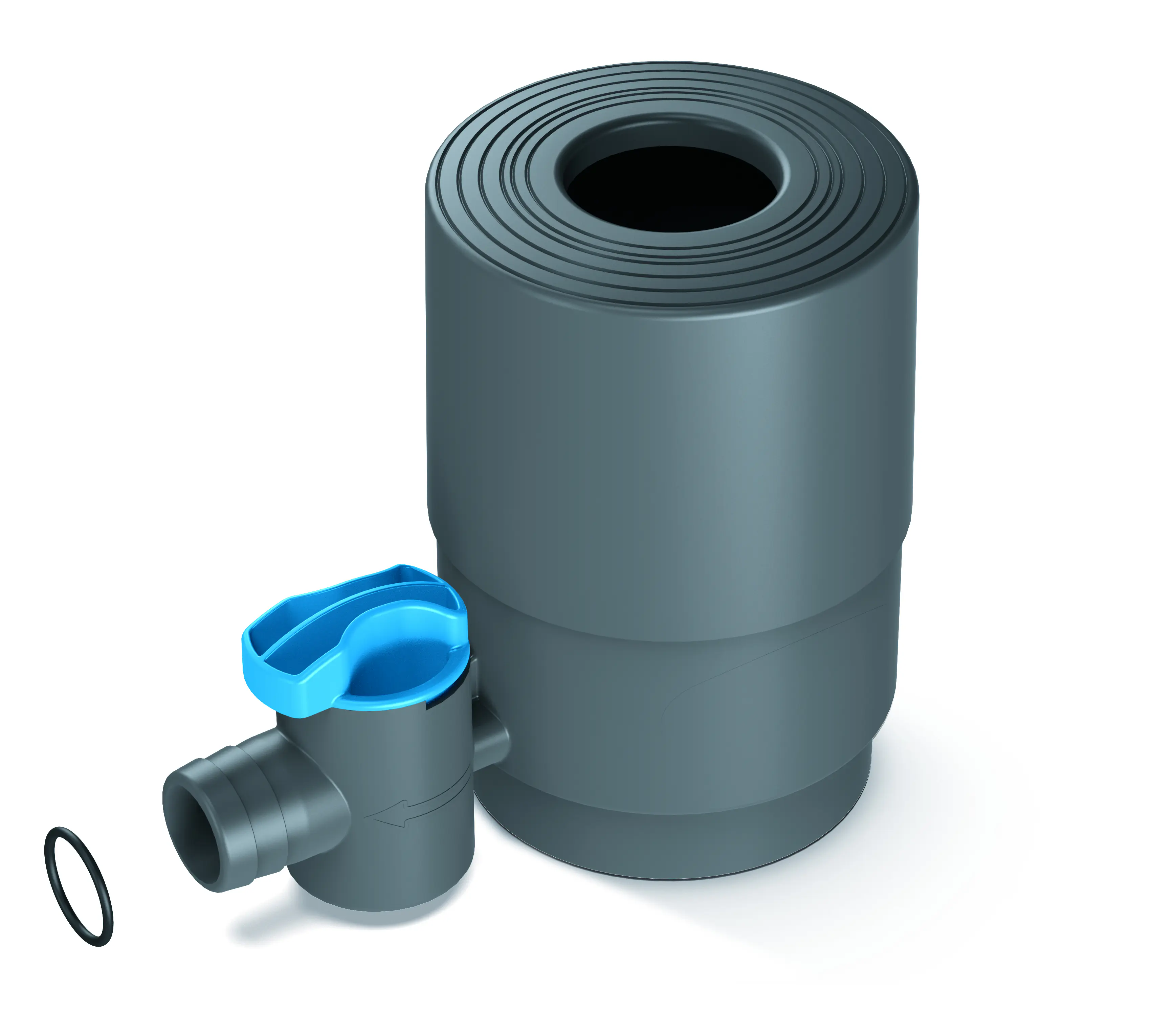 Arves Regensammler mit Hahn hellgrau