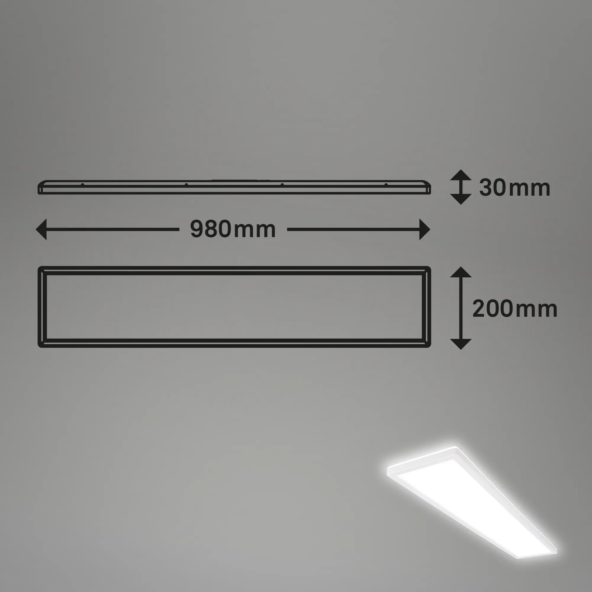Briloner LED Deckenlampe Move 36W 98x20x3 cm weiß Bewegungssensor neutralweiß Briloner LED Deckenlampe Move 36W 98x20x3 cm weiß Bewegungssensor neutralweiß