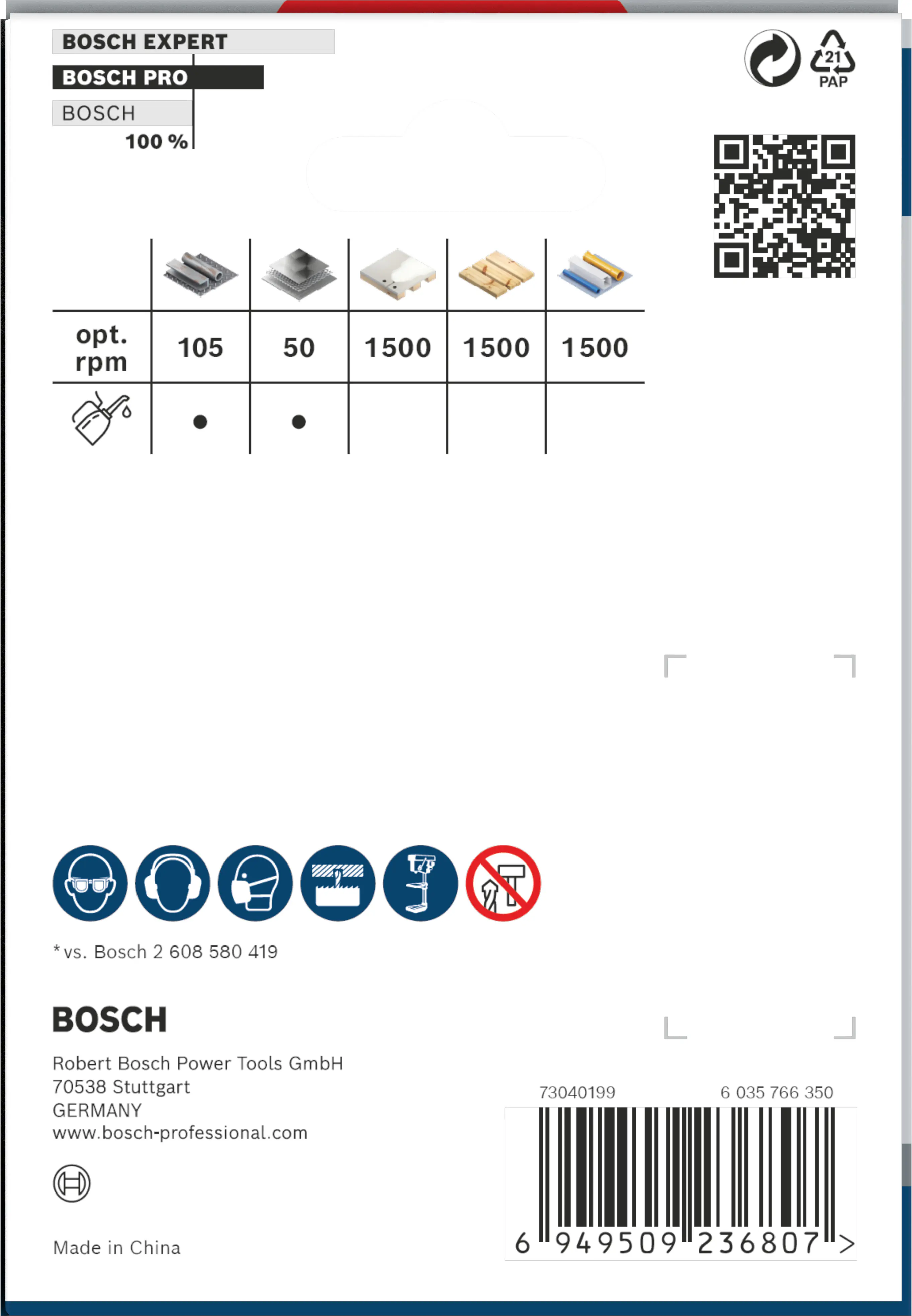 Bosch PRO Multi Material Lochsäge 83 mm mit Gewinde