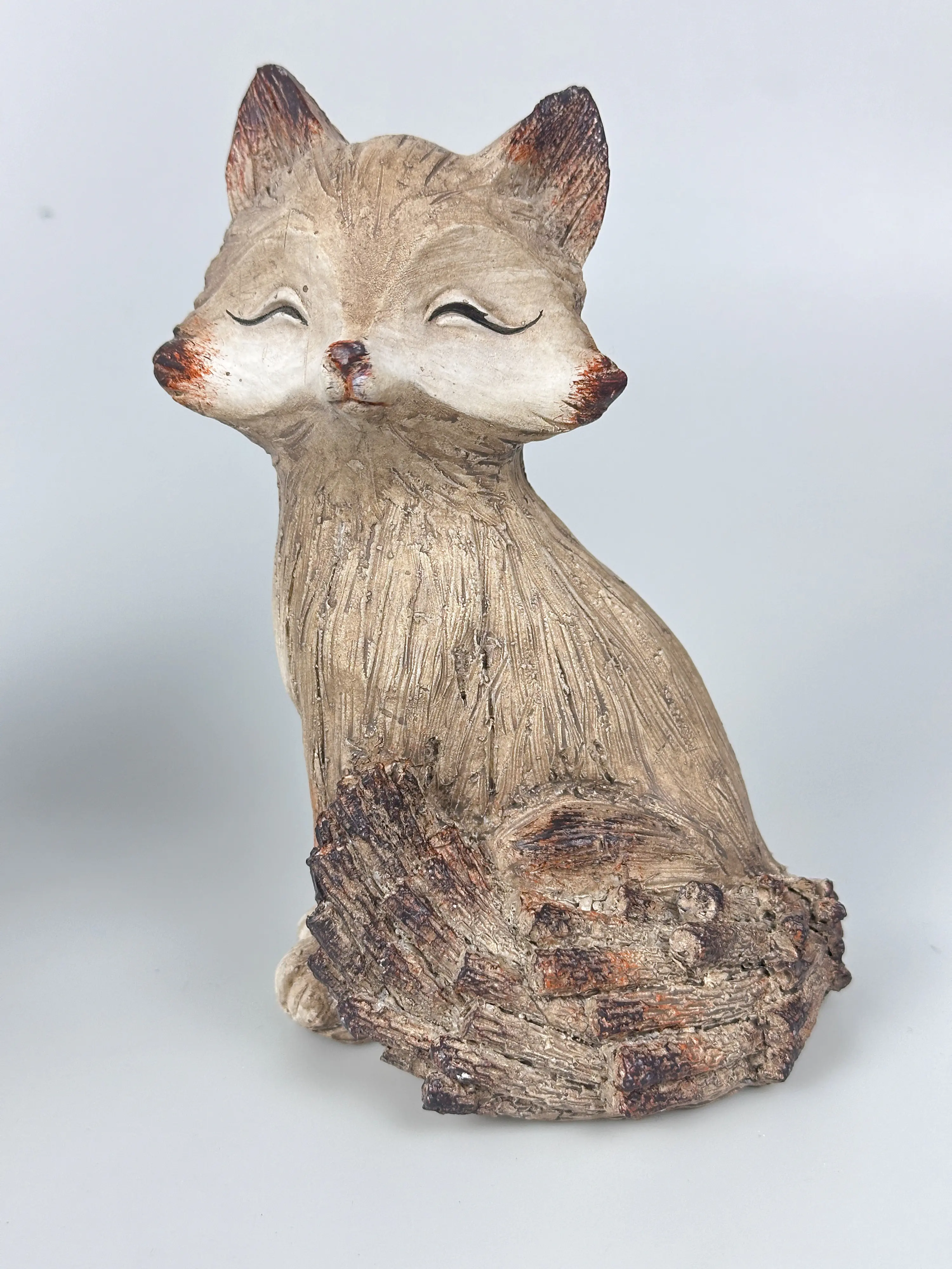 TrendLine Dekofigur Polyharz Fuchs 16 cm braun-weiß