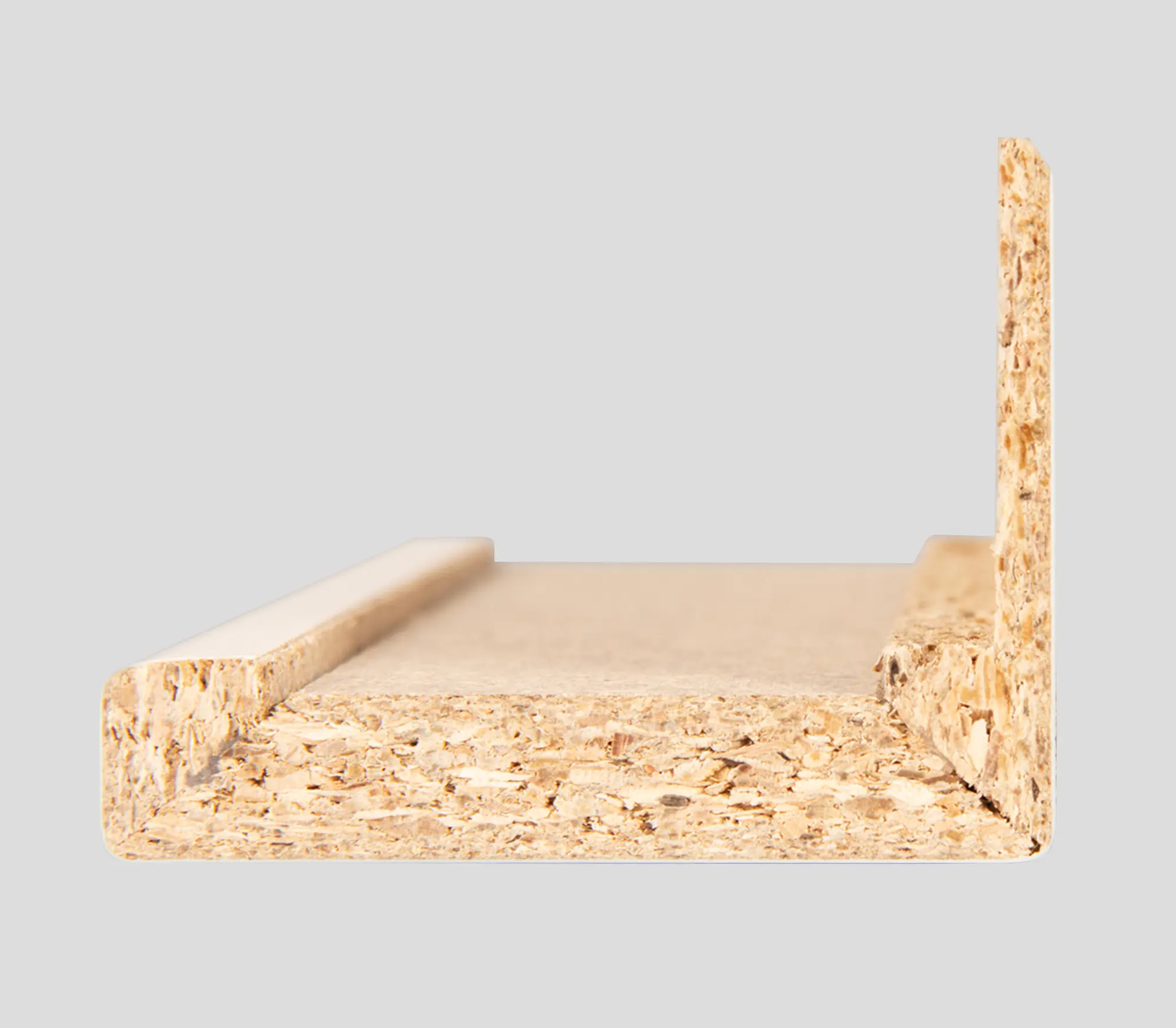 Borne Zierbekleidung mit verlängerter Feder für Zarge CPL design-weiß RK 198,5 x 86 cm