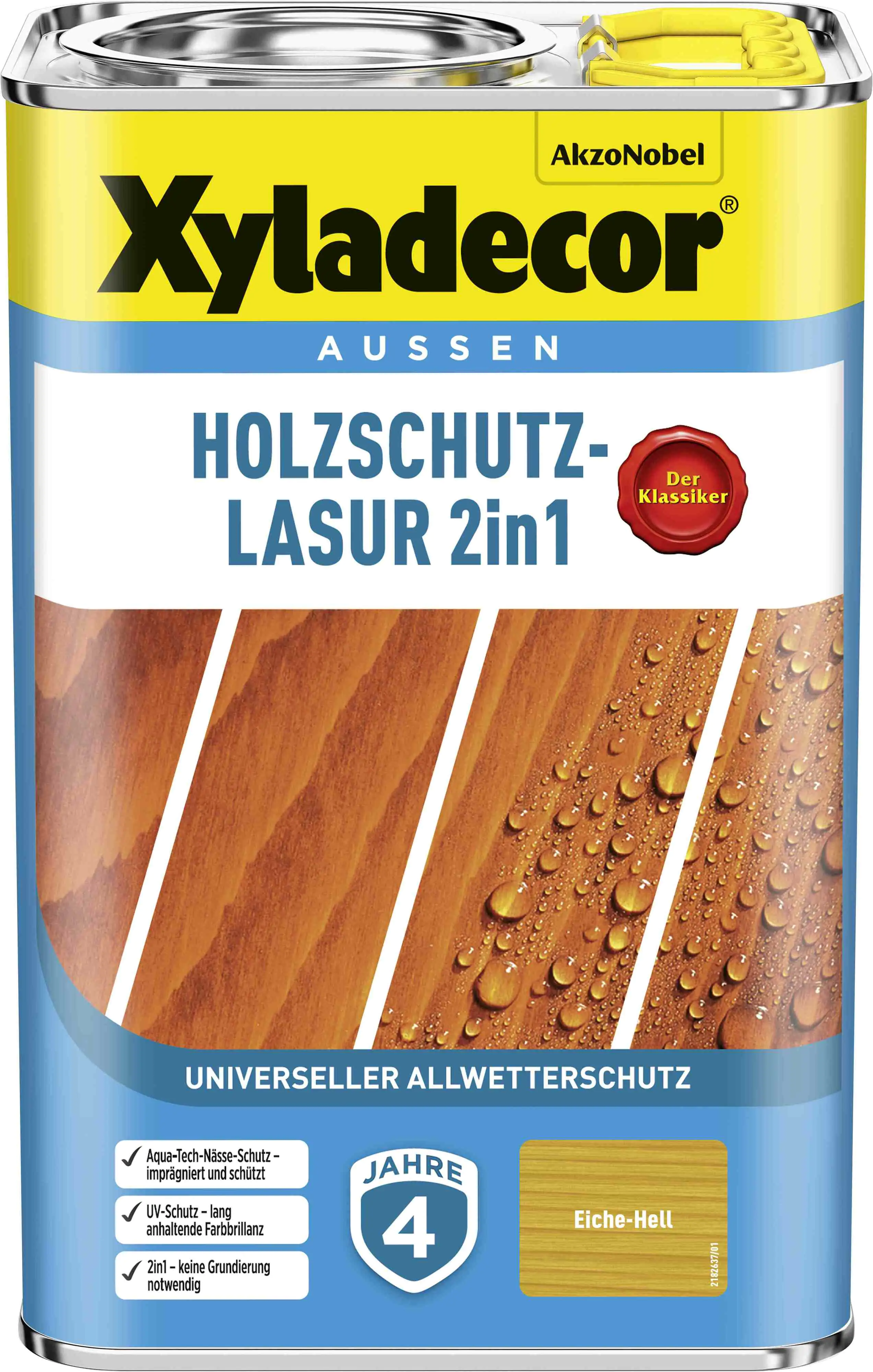 Xyladecor Holzschutz-Lasur 4 L eiche-hell 2in1 Xyladecor Holzschutz-Lasur 4 L eiche-hell 2in1