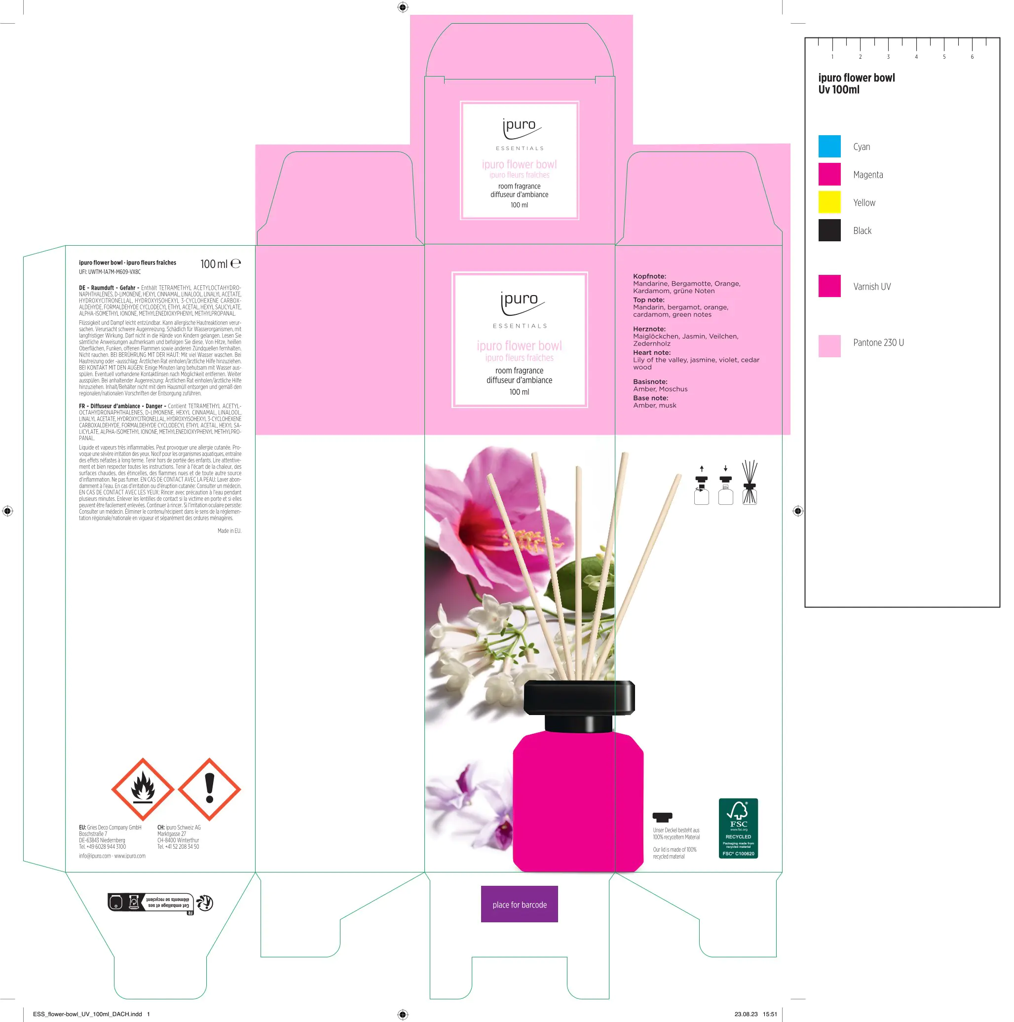 ipuro ESSENTIALS Raumduft Flower Bowl 100 ml