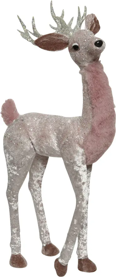 Kaemingk Dekofigur Hirsch rosa 46 cm Kaemingk Dekofigur Hirsch rosa 46 cm