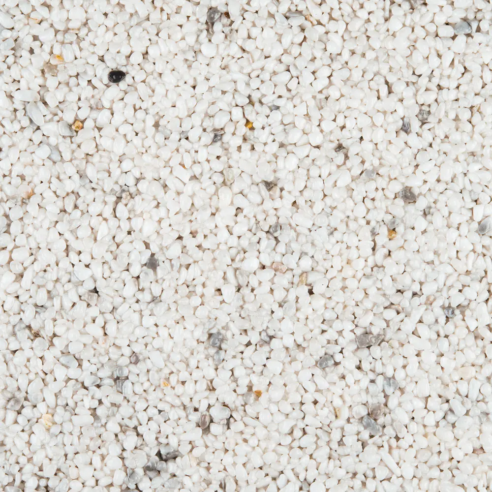 RAVELLO Steinteppich Boden Outdoor Körnung Fein Farbe weiss 15 kg Set