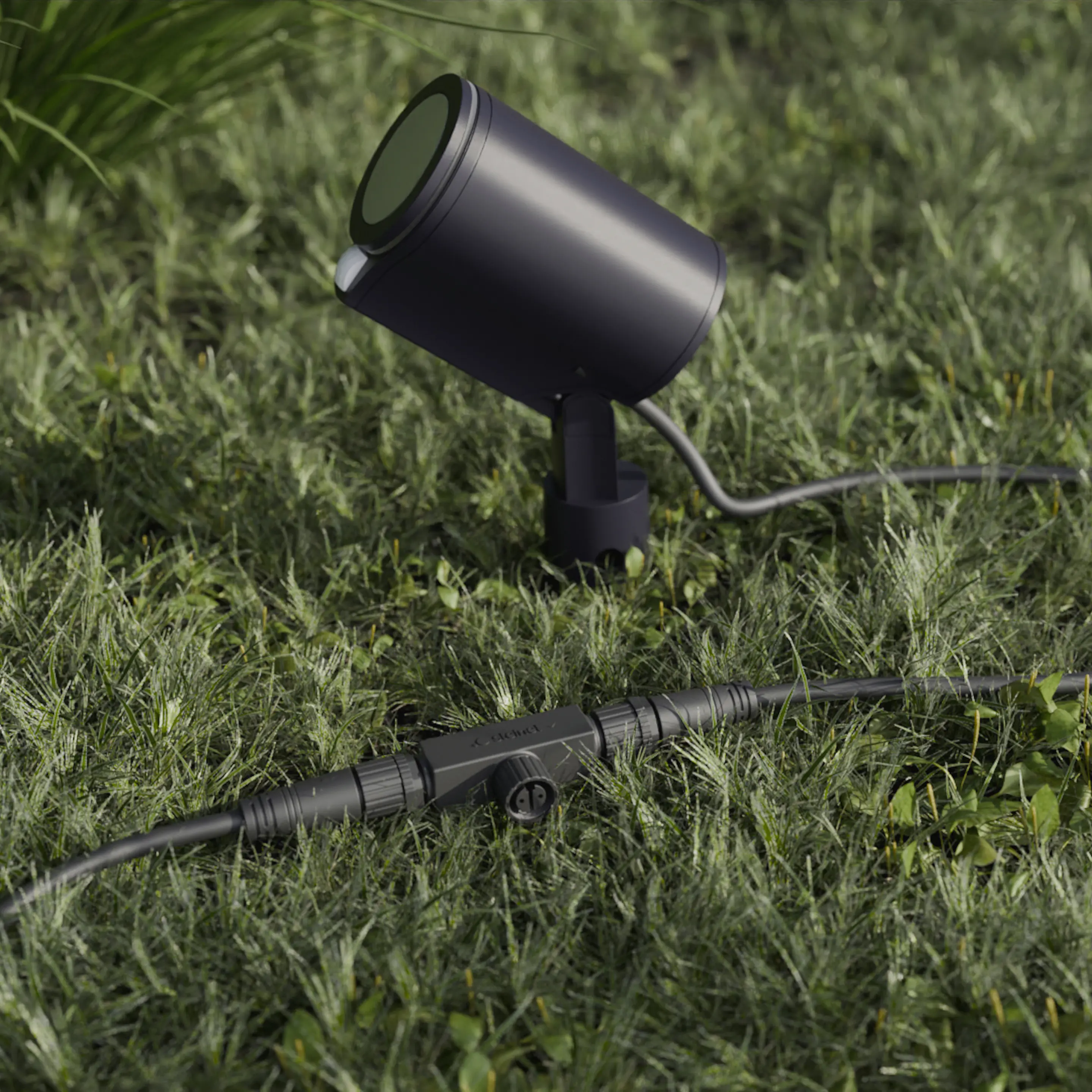 Steinel T-Verbinder für 24V Garten-Lichtsystem schwarz